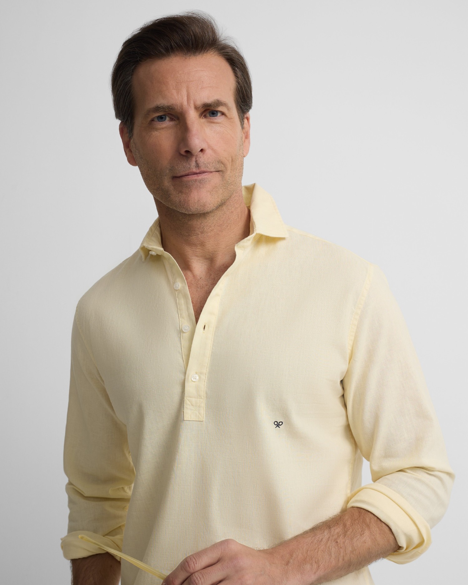 Polera sport lino verde medio - Silbon - Amarillo Amarillo-3