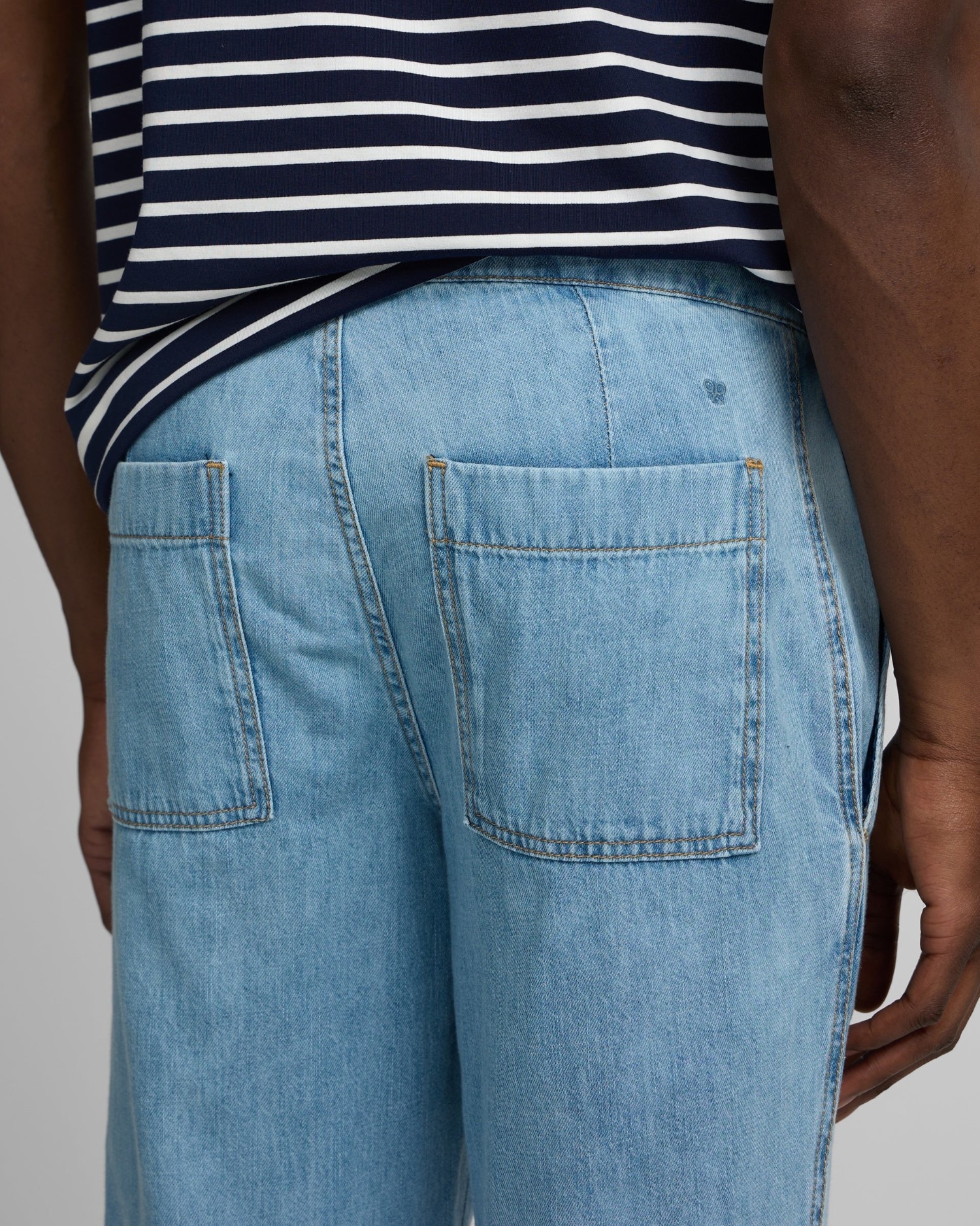 Pantalón jogger denim de hombre - Silbon - Azul claro Azul claro-3