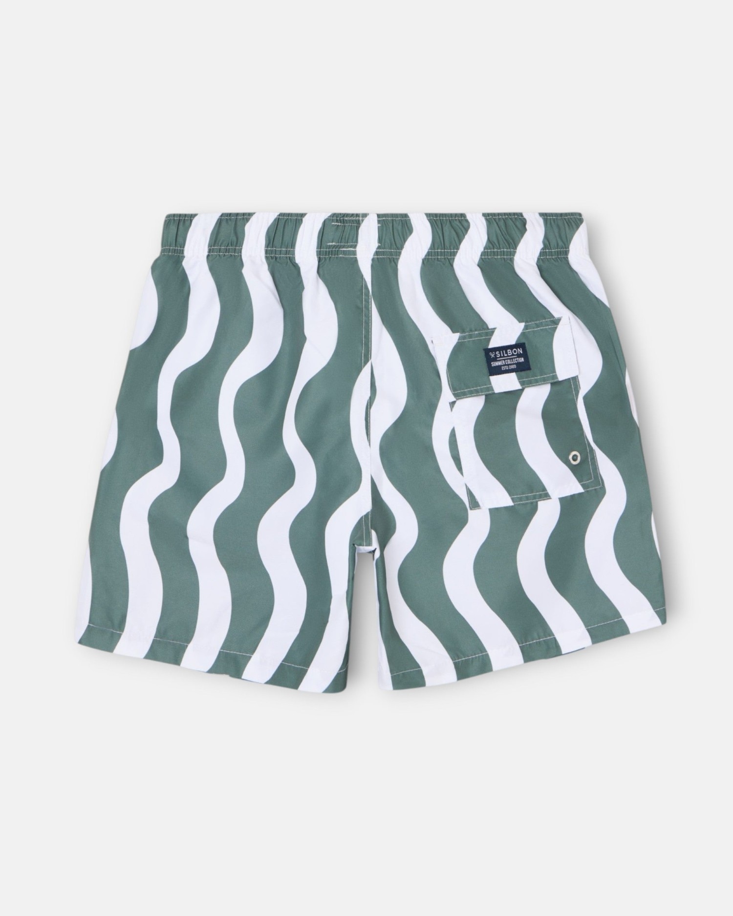 Bañador waves bicolor azul - Silbon - Verde Verde-4