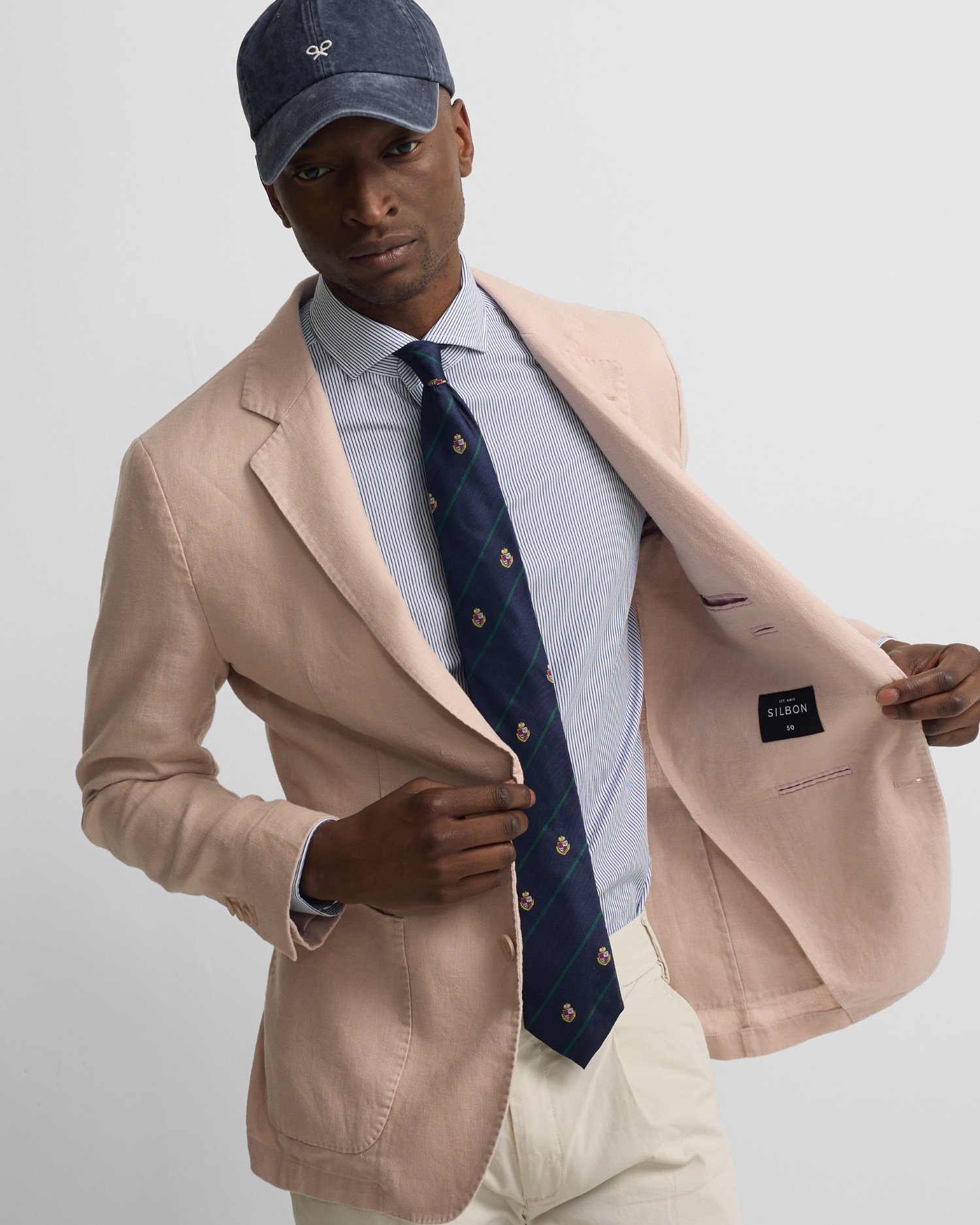 Americana comfort de hombre - Silbon - Coral Coral-3