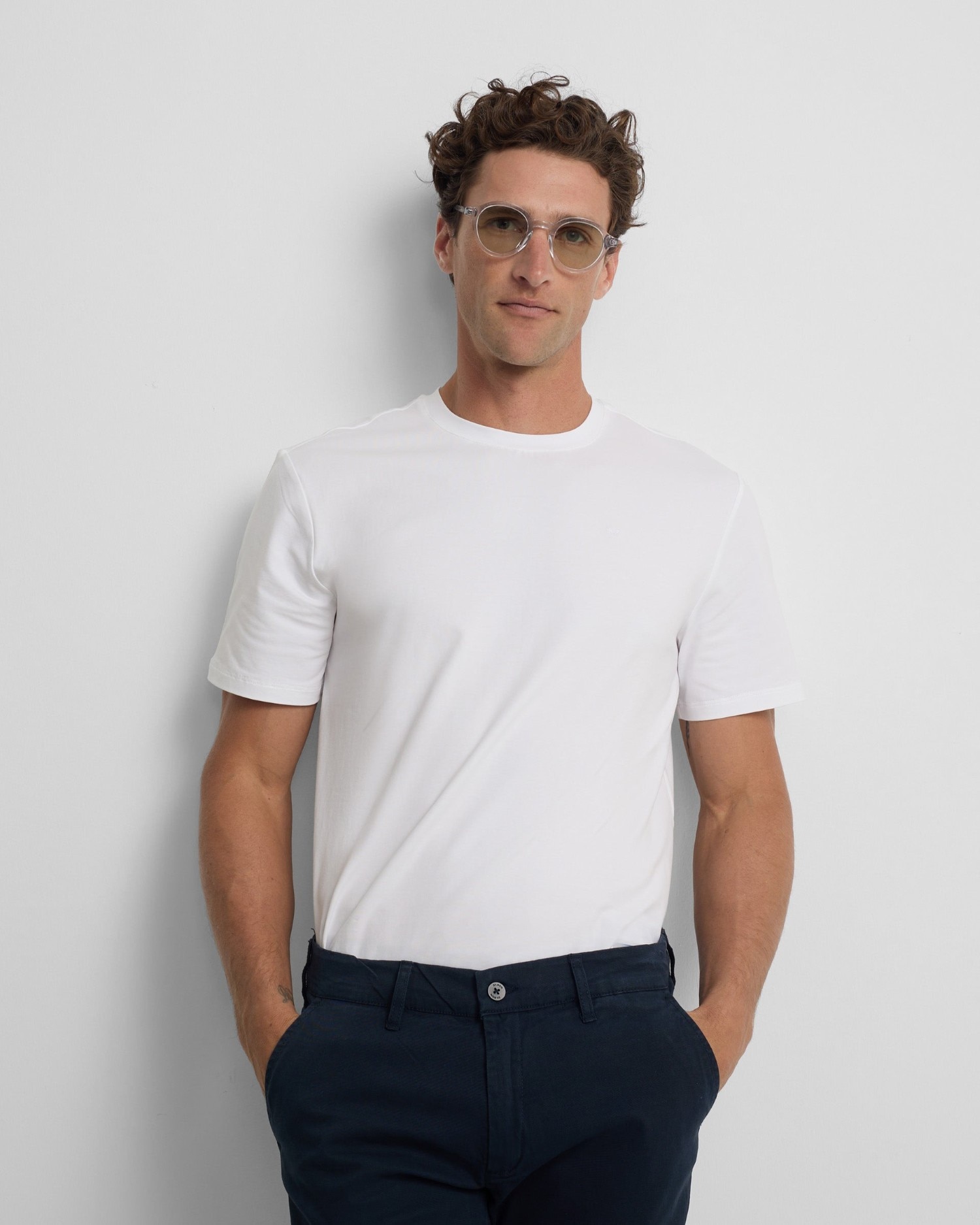 Silbon - Camiseta slim fit business de hombre.