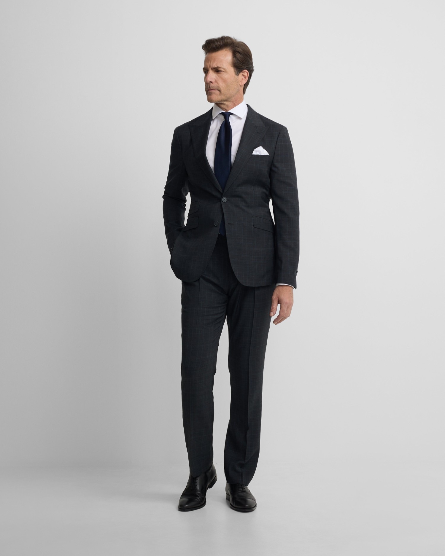 Imagen 0 de Pantalón de hombre traje príncipe de gales gris Gris