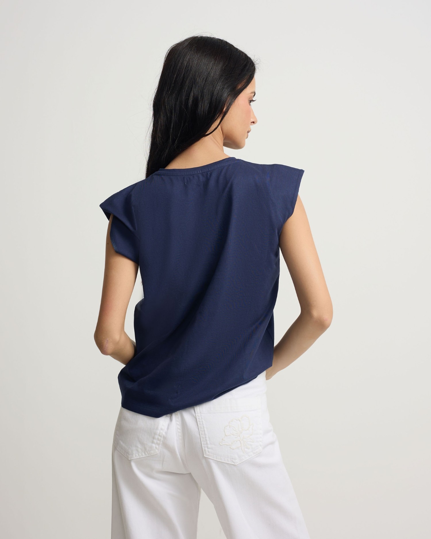 Camiseta de mujer sun - Silbon - Azul marino Azul marino-2