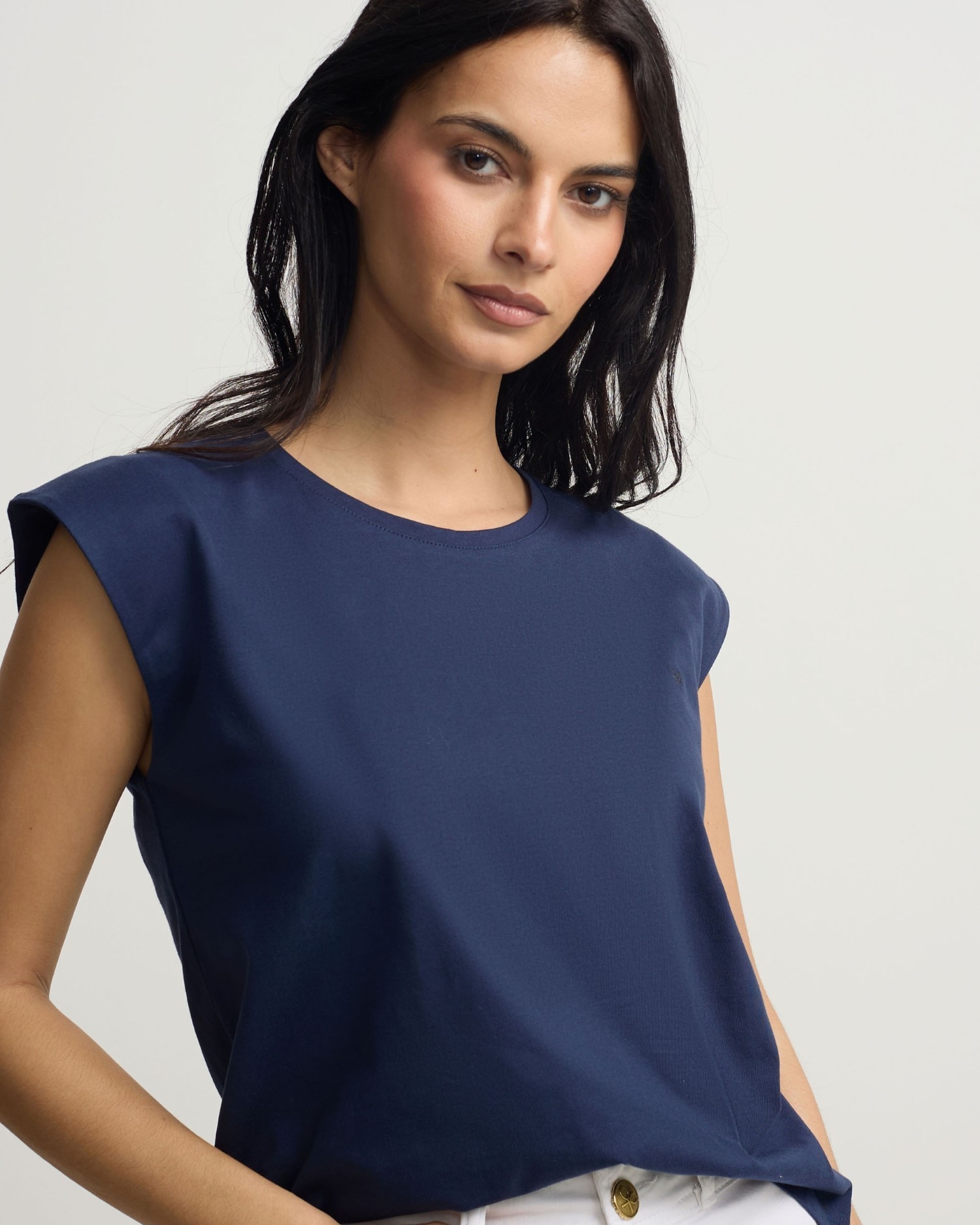 Camiseta de mujer sun - Silbon - Azul marino Azul marino-3