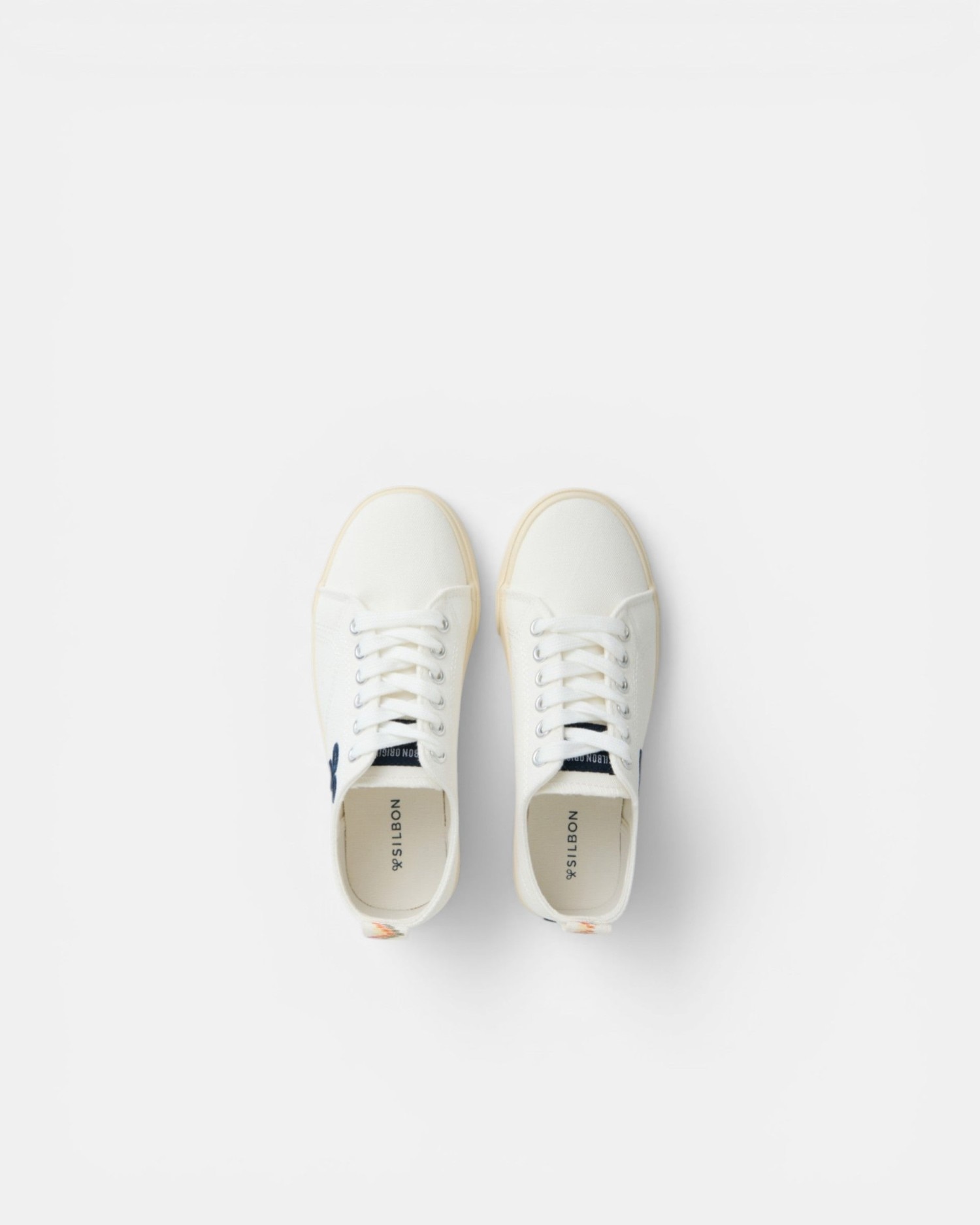 Zapatillas de niño clásicas lona - Silbon - Blanco Blanco-4