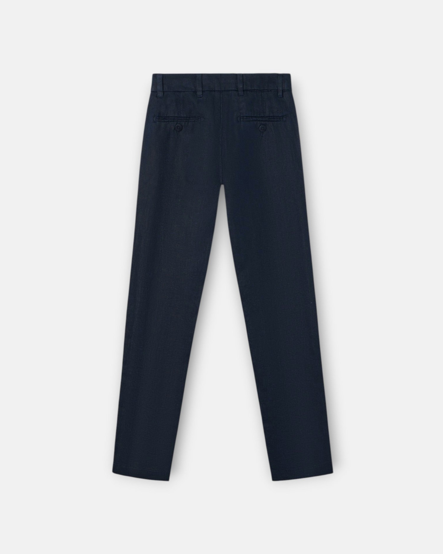 Pantalón sport de niño lino marino - Silbon - Azul Azul-2