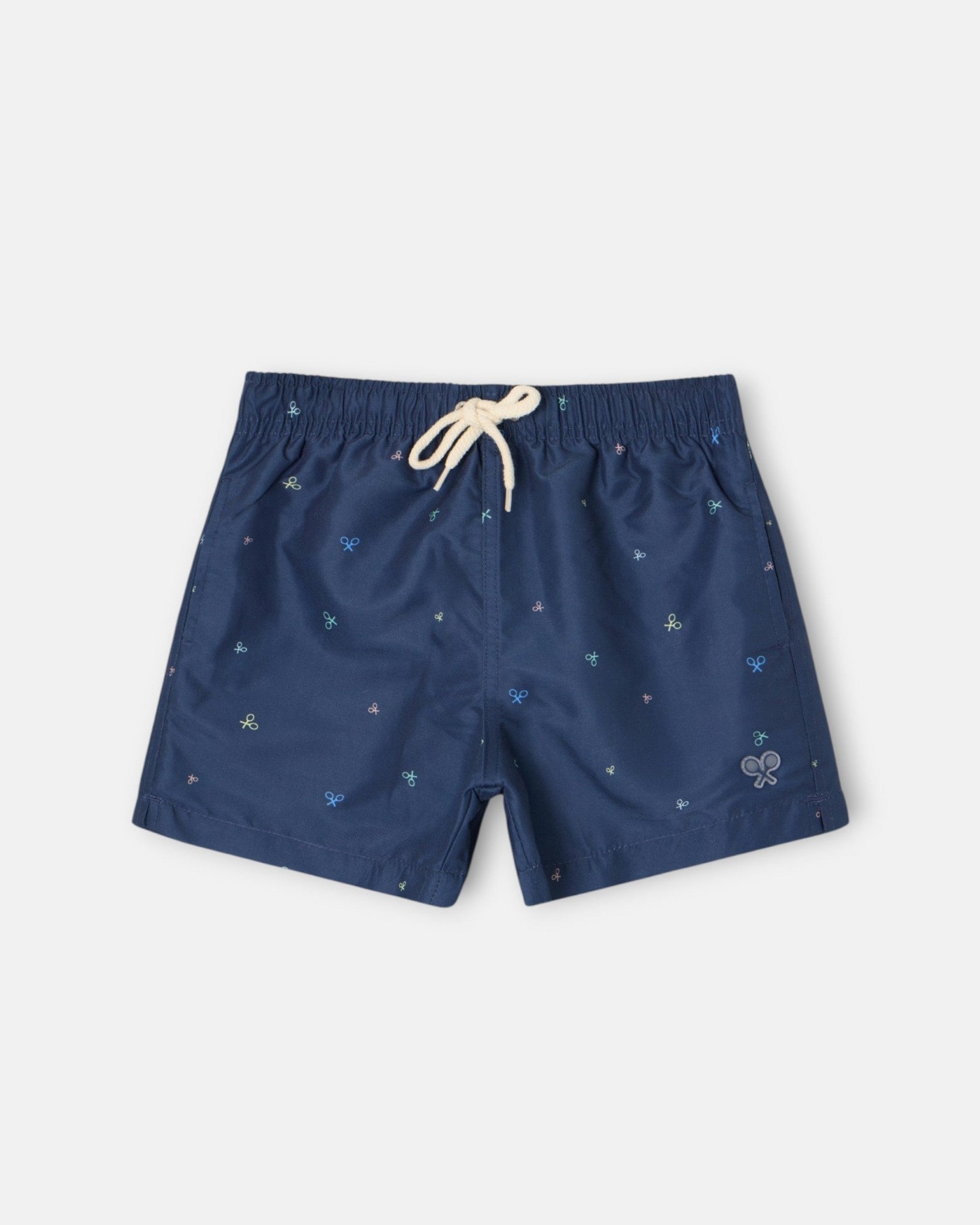 Bañador de niño multiraquetas colores - Silbon - Azul marino Azul marino-5