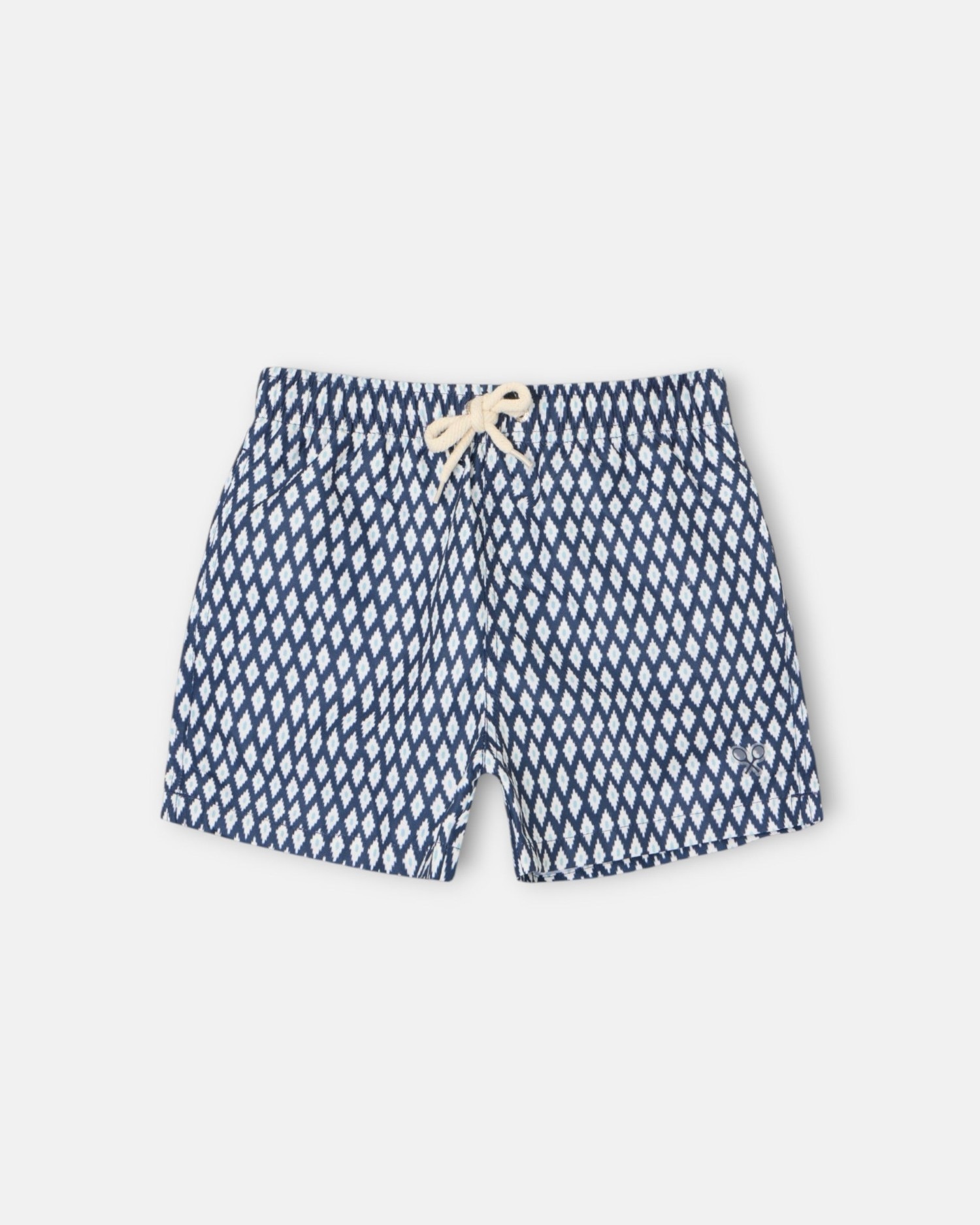 Bañador de niño mini rombos - Silbon - Azul marino Azul marino-5