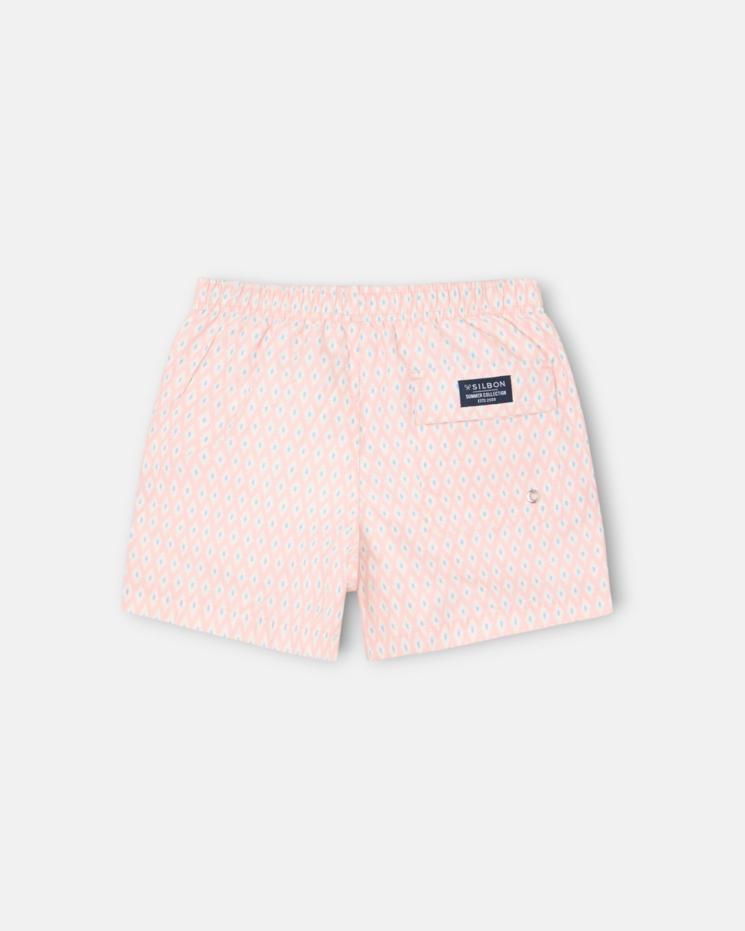 Bañador de niño mini rombos - Silbon - Coral Coral-4