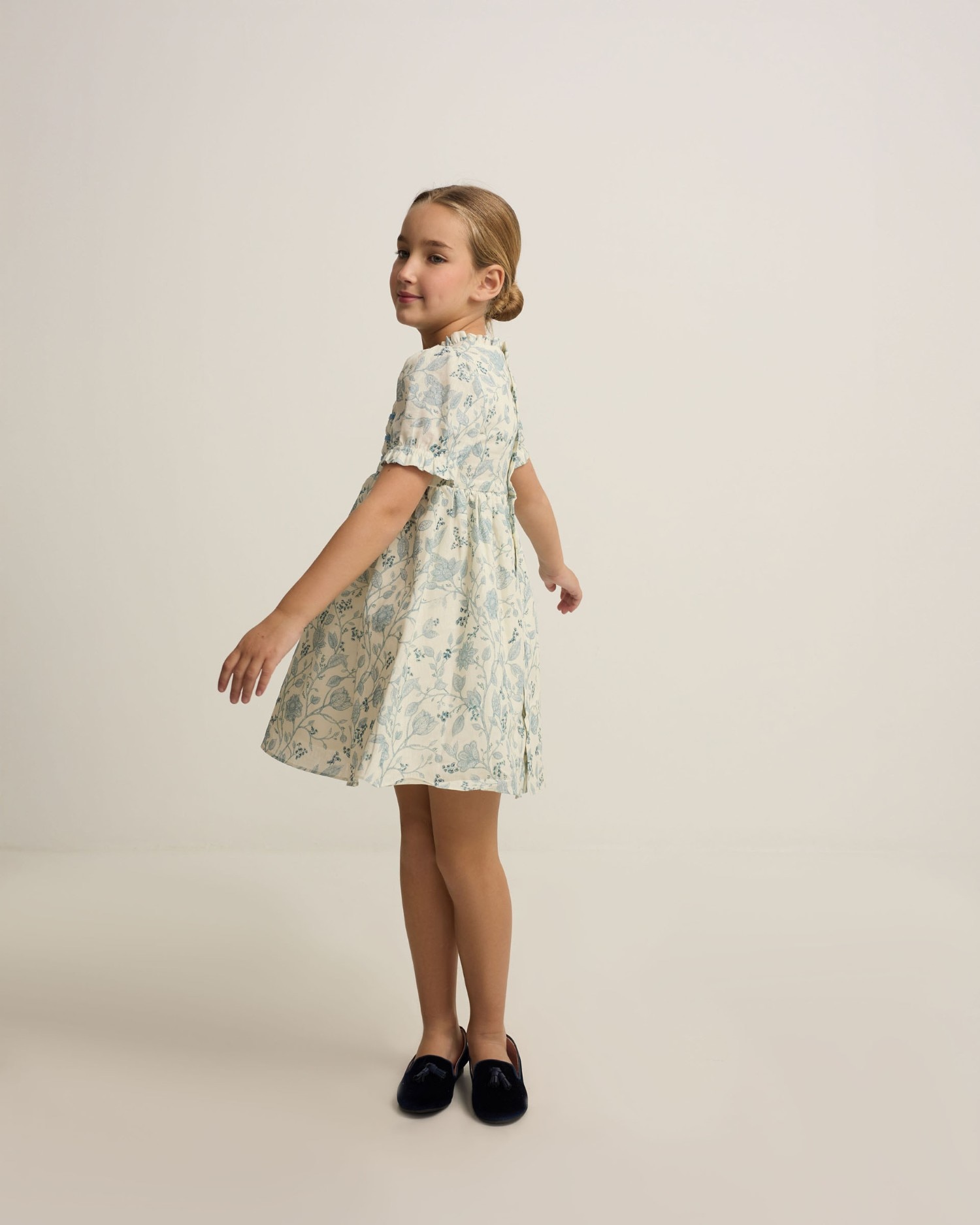 Imagen 0 de Vestido de niña vestir estampado celestes Celeste