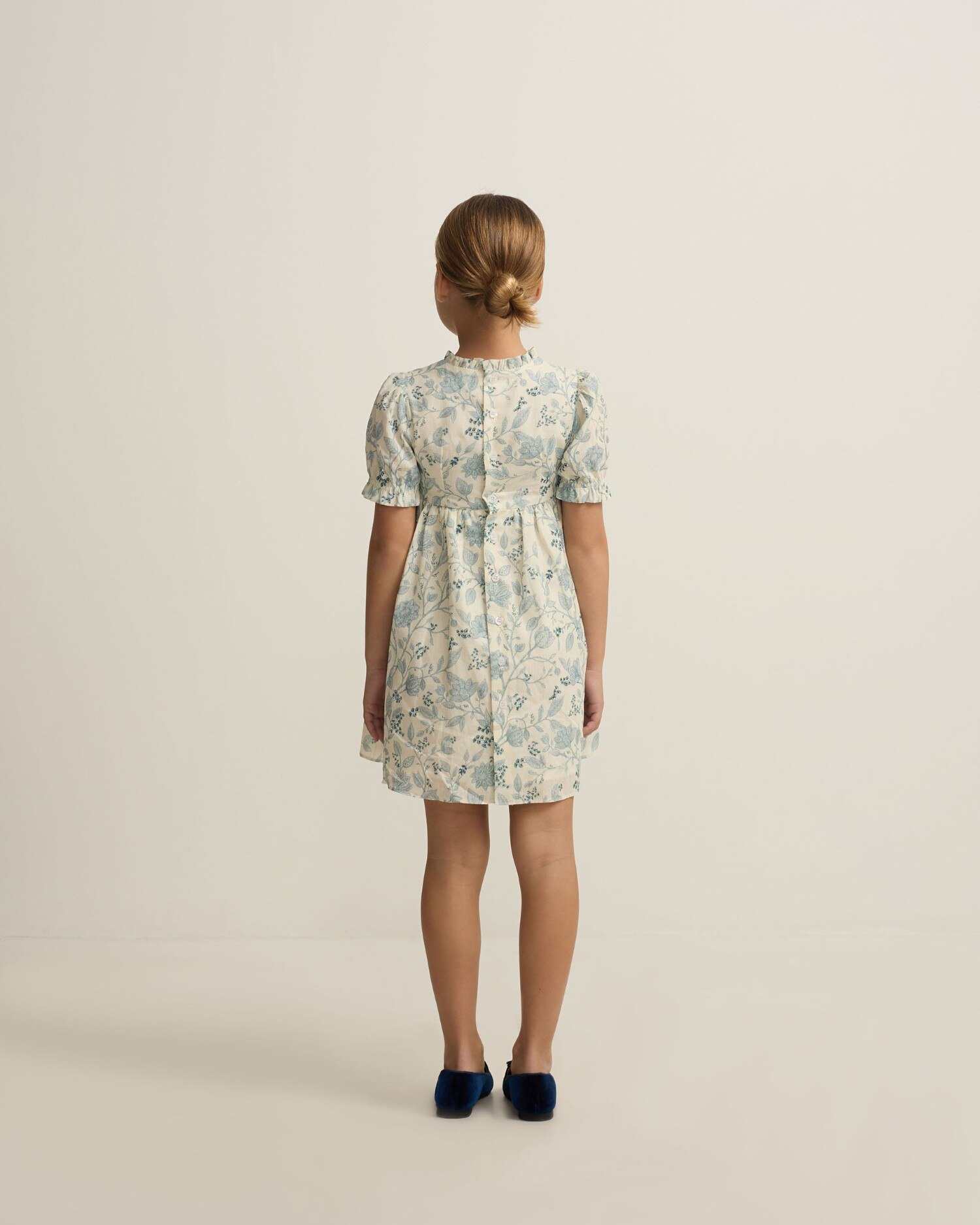 Vestido de niña vestir estampado celestes - Silbon - Celeste Celeste-2