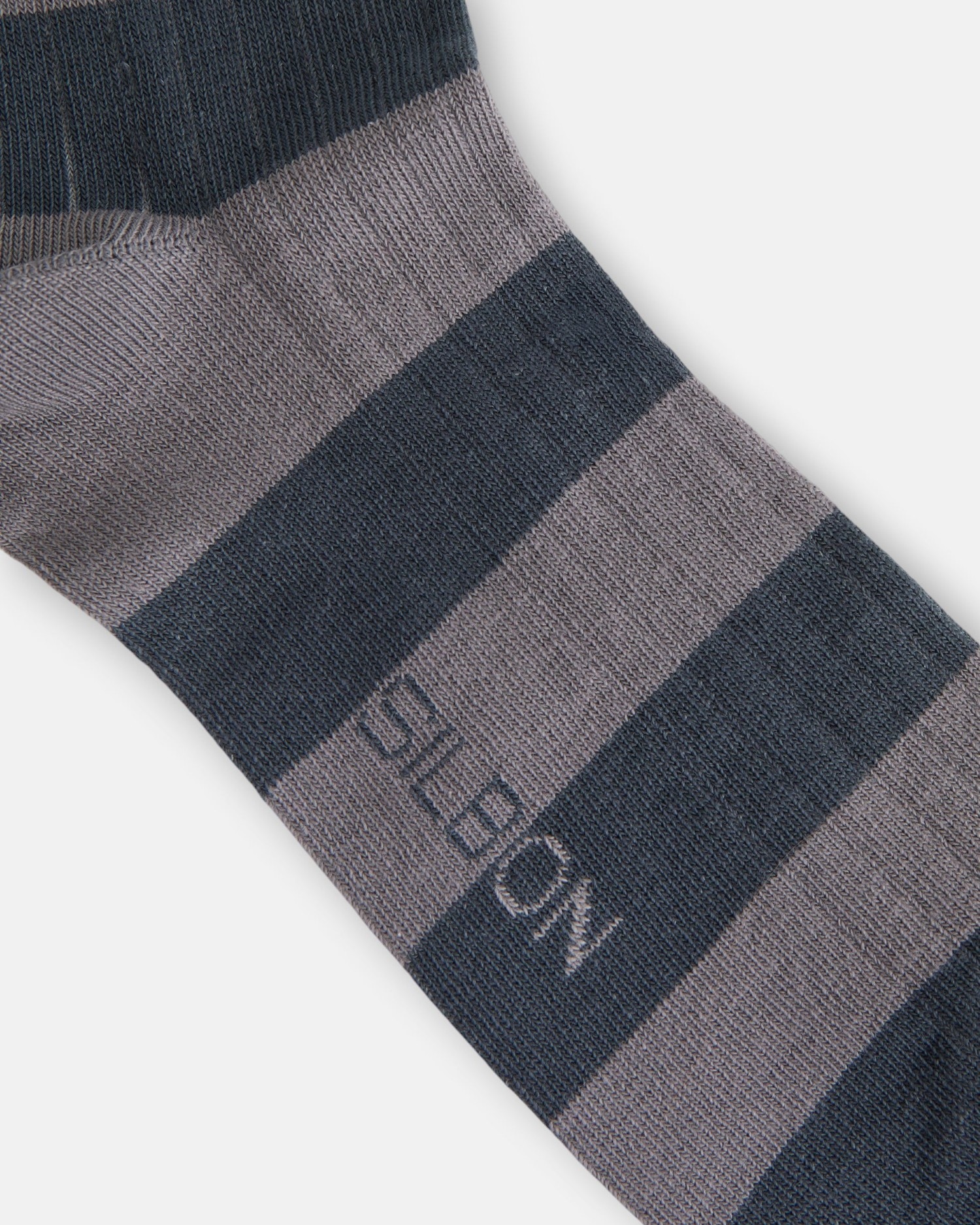 Calcetín de hombre raya ancha bicolor - Silbon - Verde Verde-3