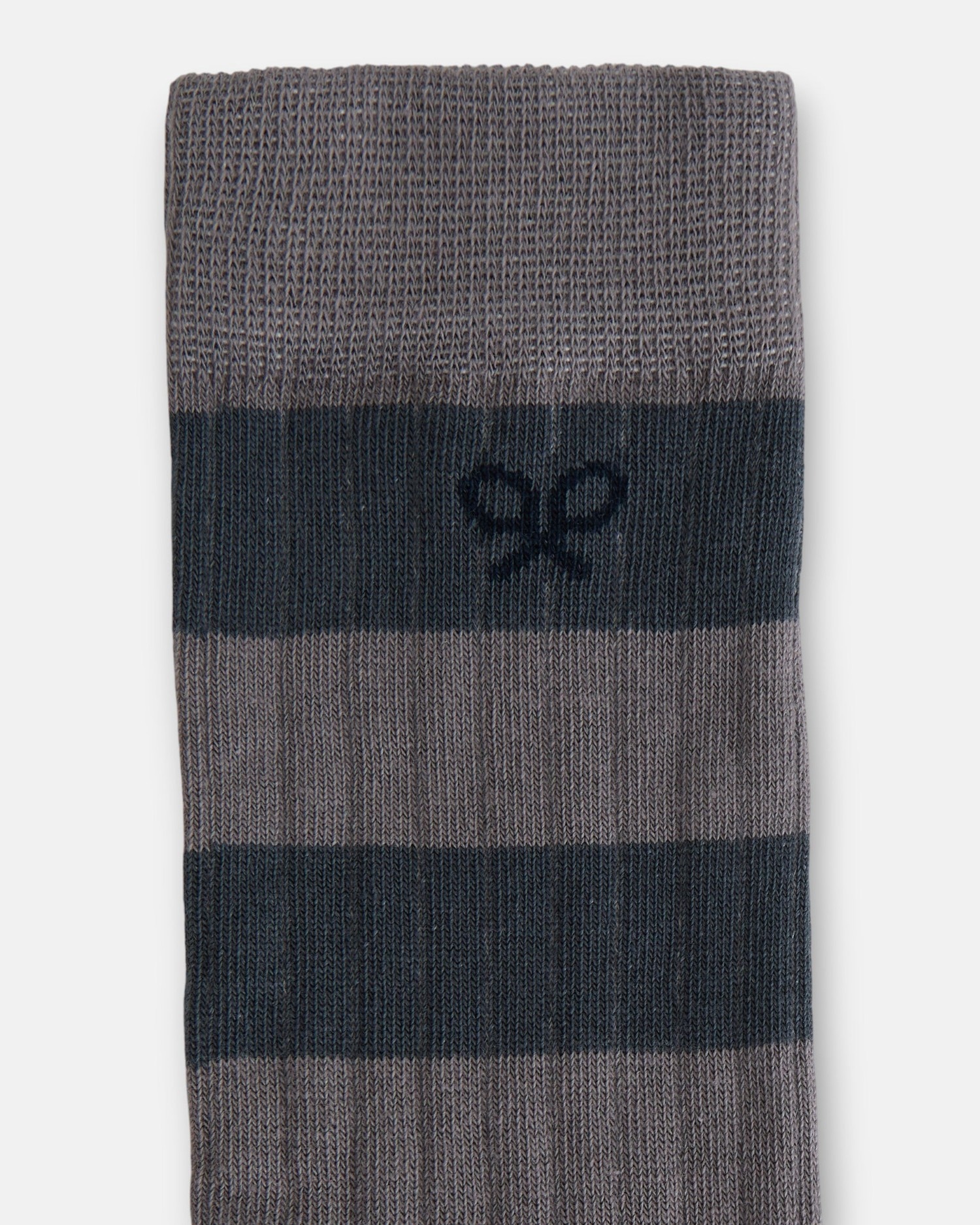 Calcetín de hombre raya ancha bicolor - Silbon - Verde Verde-2