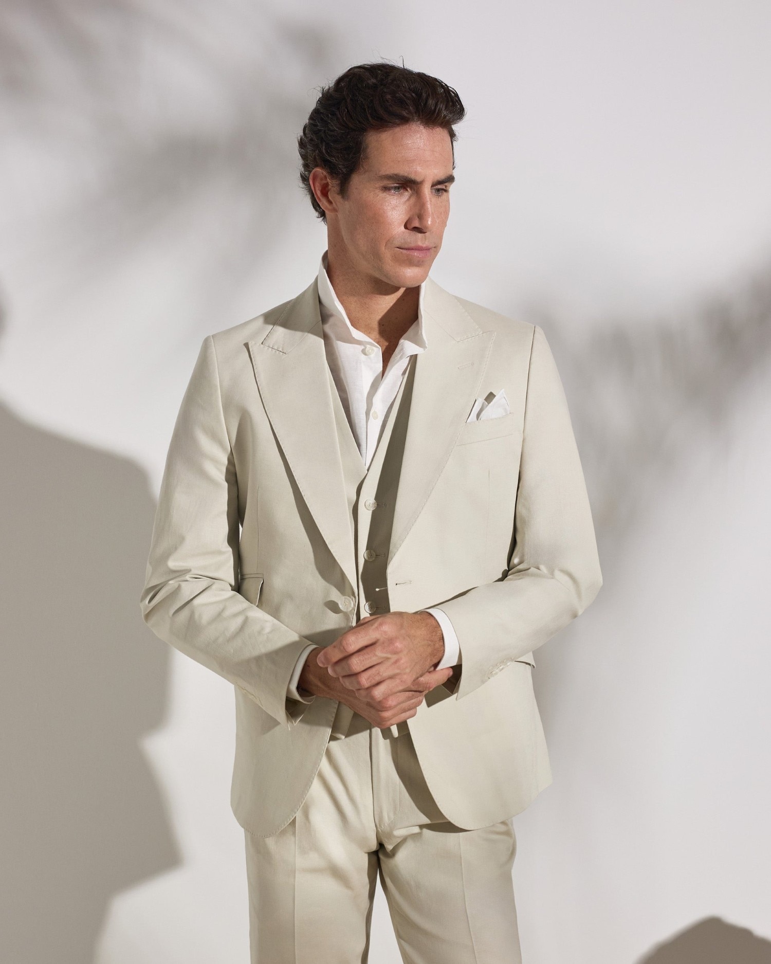 Imagen 0 de Americana traje unique lino piedra de hombre Piedra