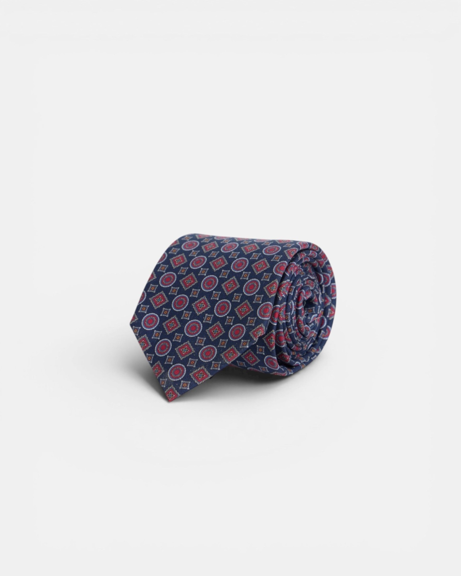 Imagen 0 de Corbata geométrica mini figuras Azul marino