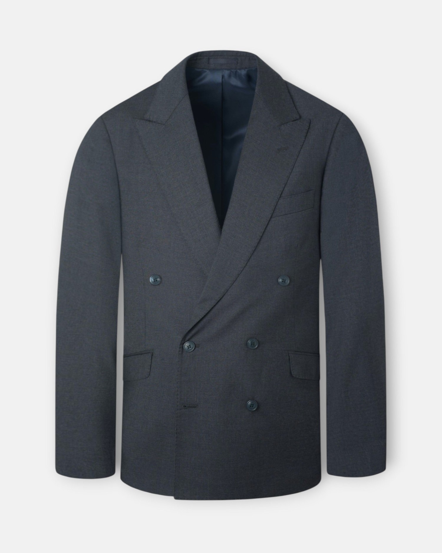 Americana de hombre traje cruzado stretch - Silbon - Gris Gris-5