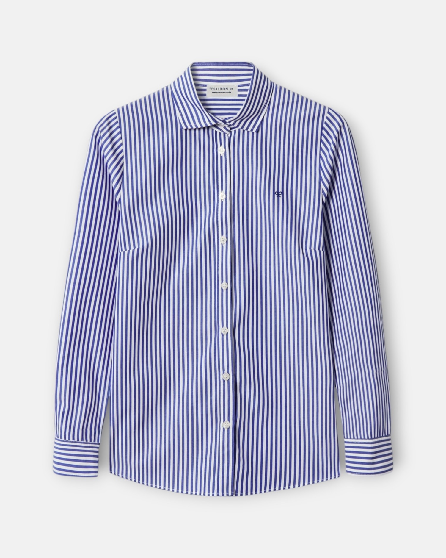 Camisa woman rayas y blanco - Silbon - Azul Azul-1