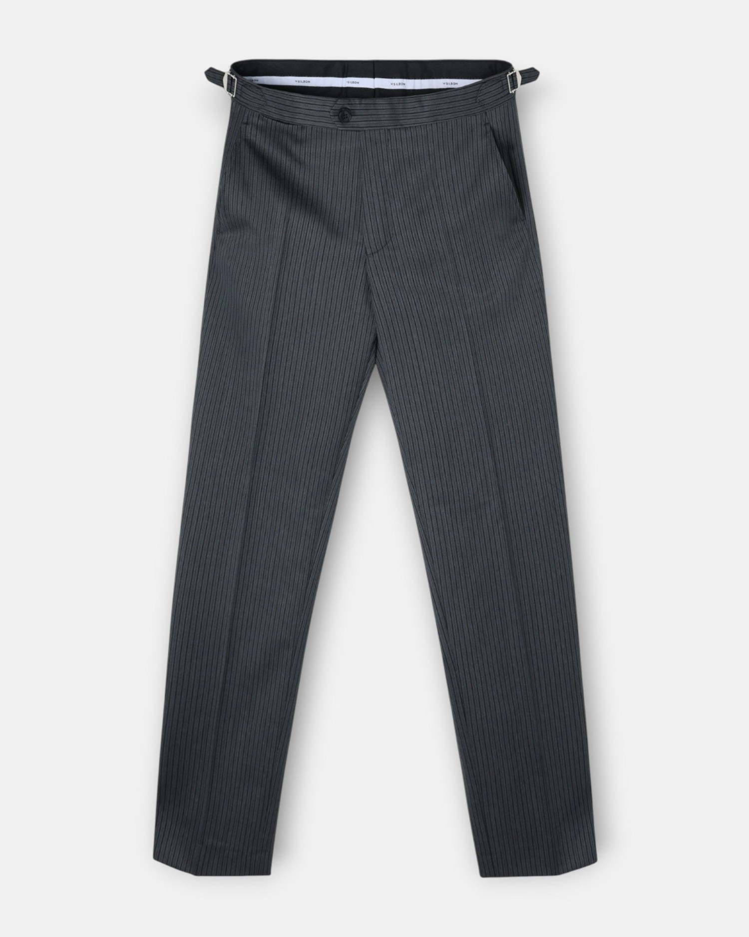 Pantalón de hombre chaqué clásico dark stretch - Silbon - Negro Negro-5