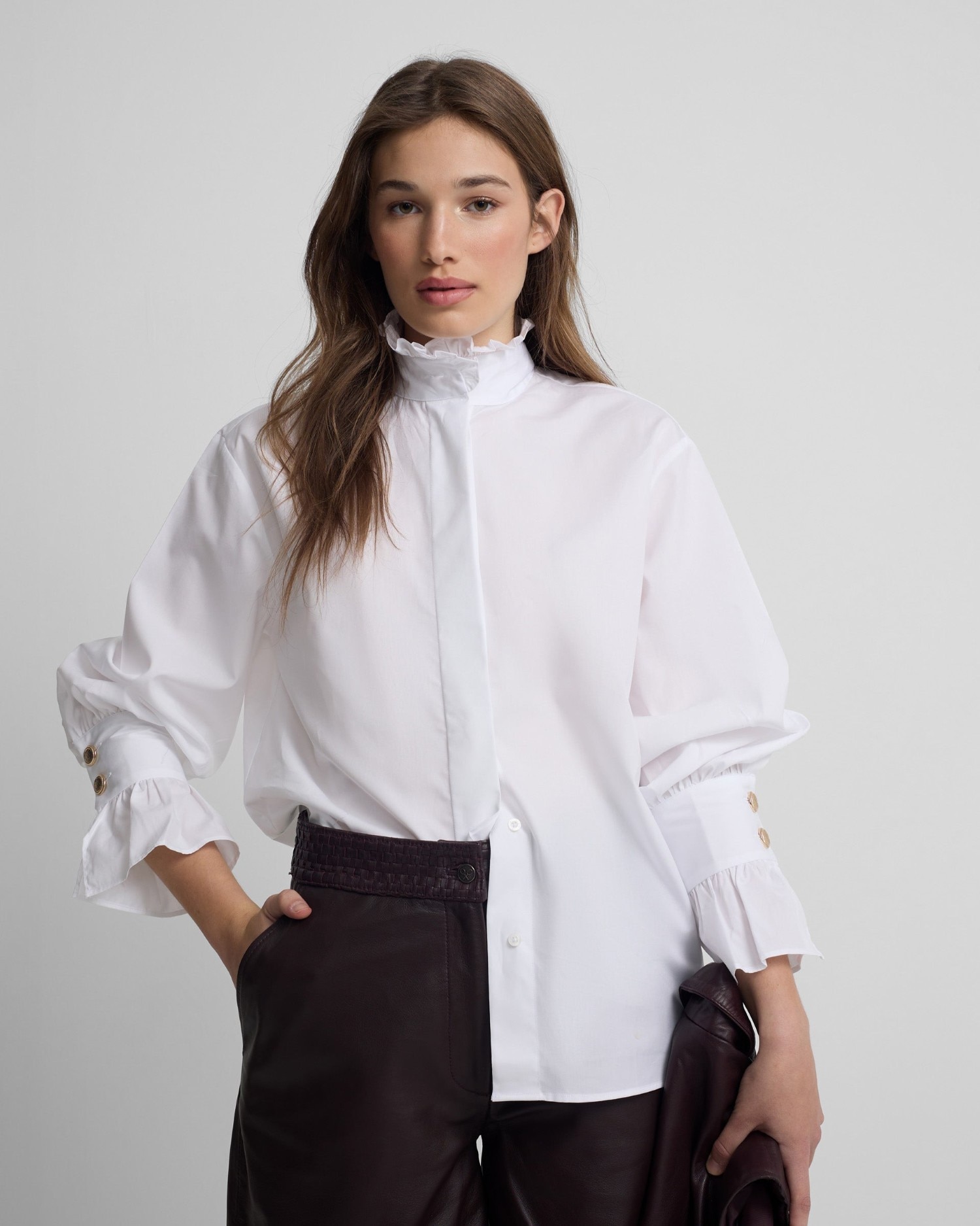 Silbon - Camisa de mujer detalle puño.