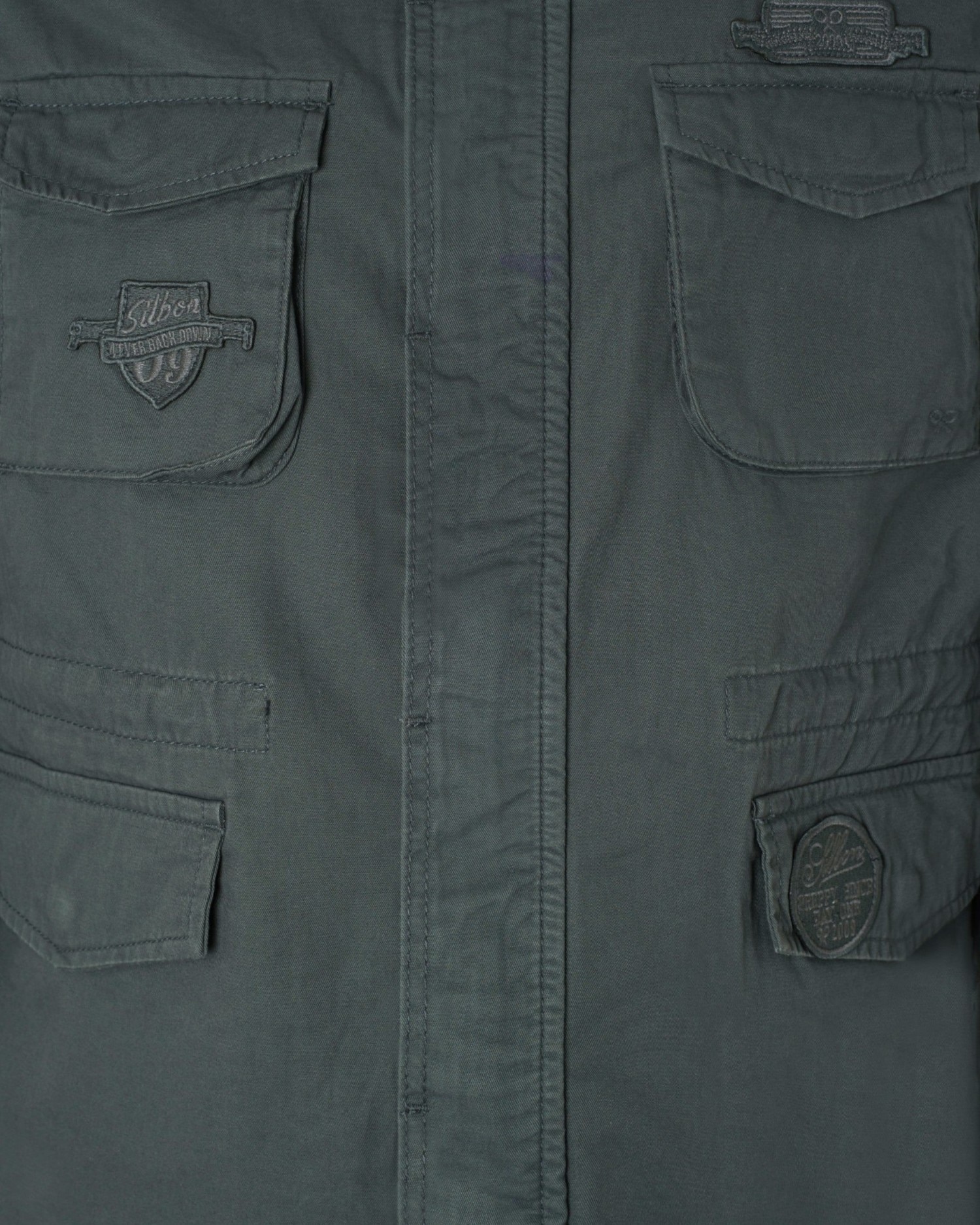 Imagen 5 de Chaqueta de hombre militar - Silbon - Verde oscuro Verde oscuro