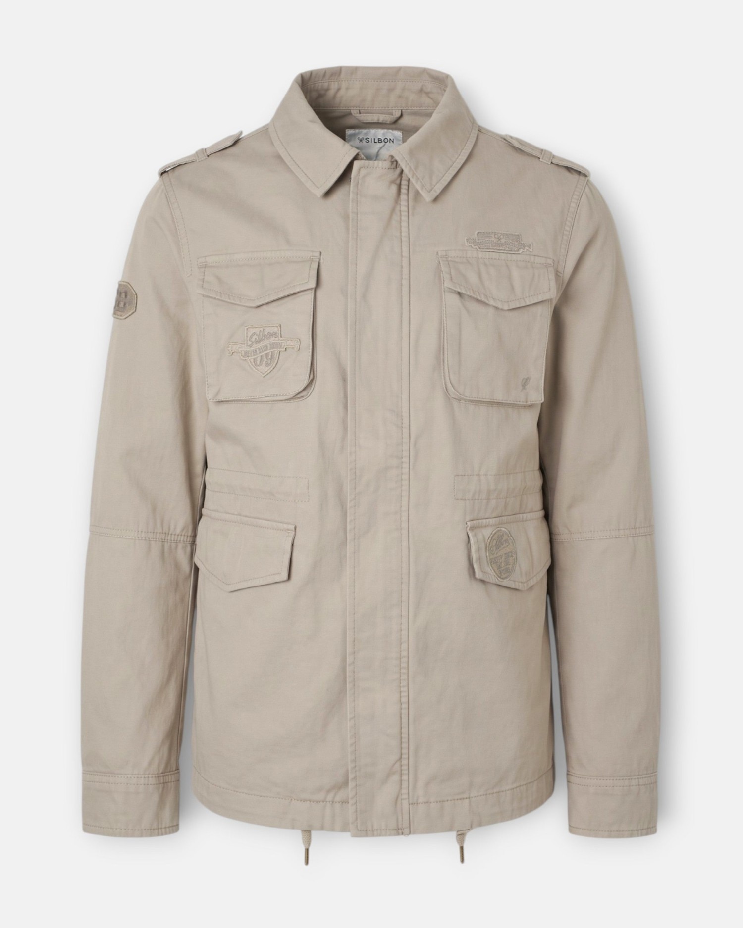 Imagen 1 de Chaqueta de hombre militar - Silbon - Beige Beige
