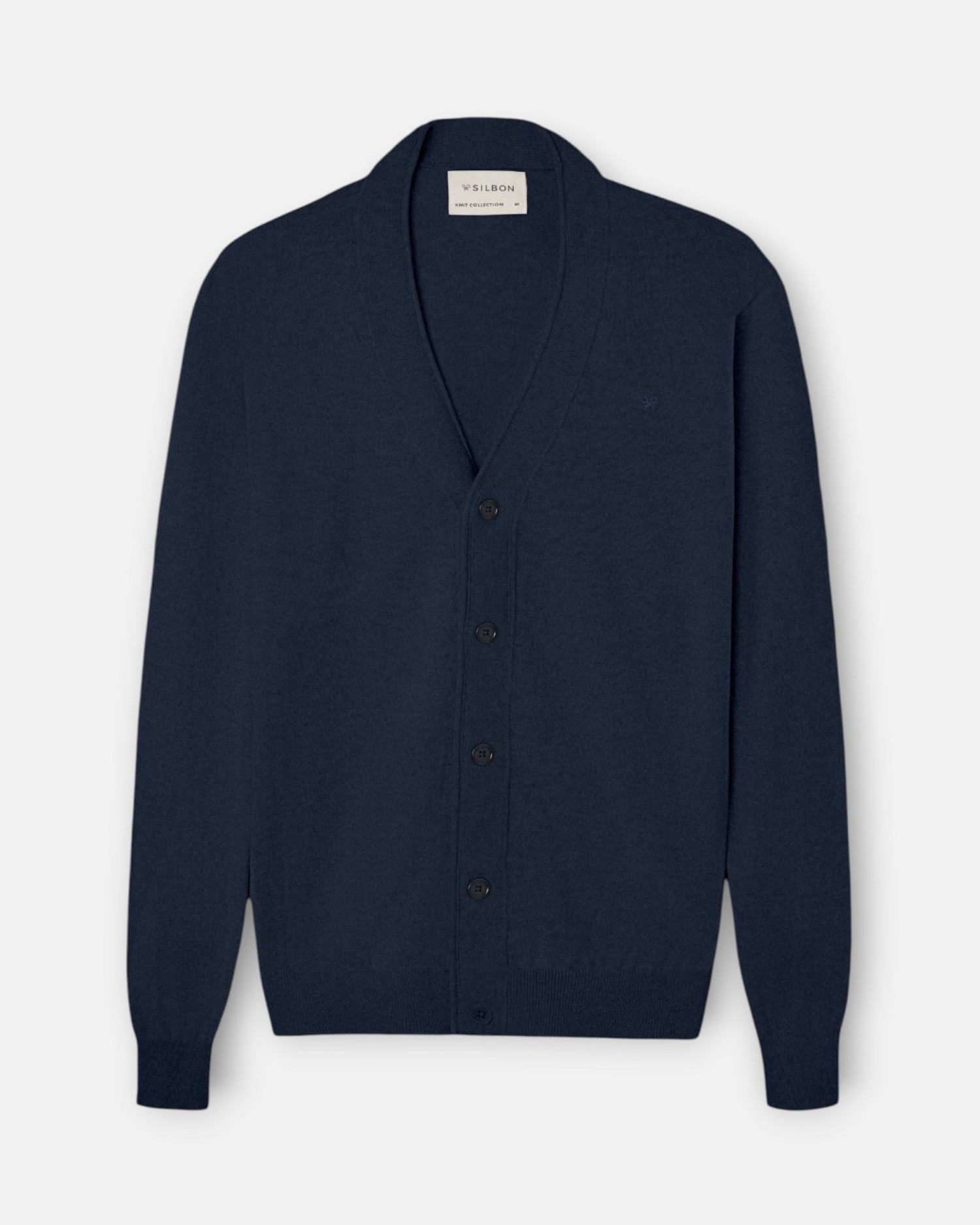 Cárdigan de hombre clásico - Silbon - Azul marino Azul marino-5