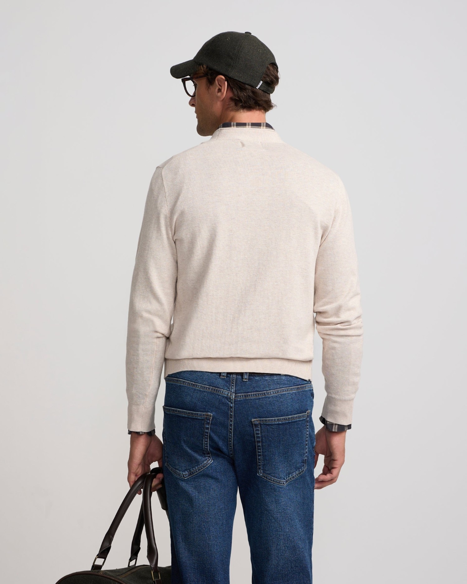 Cárdigan de hombre clásico - Silbon - Beige Beige-2