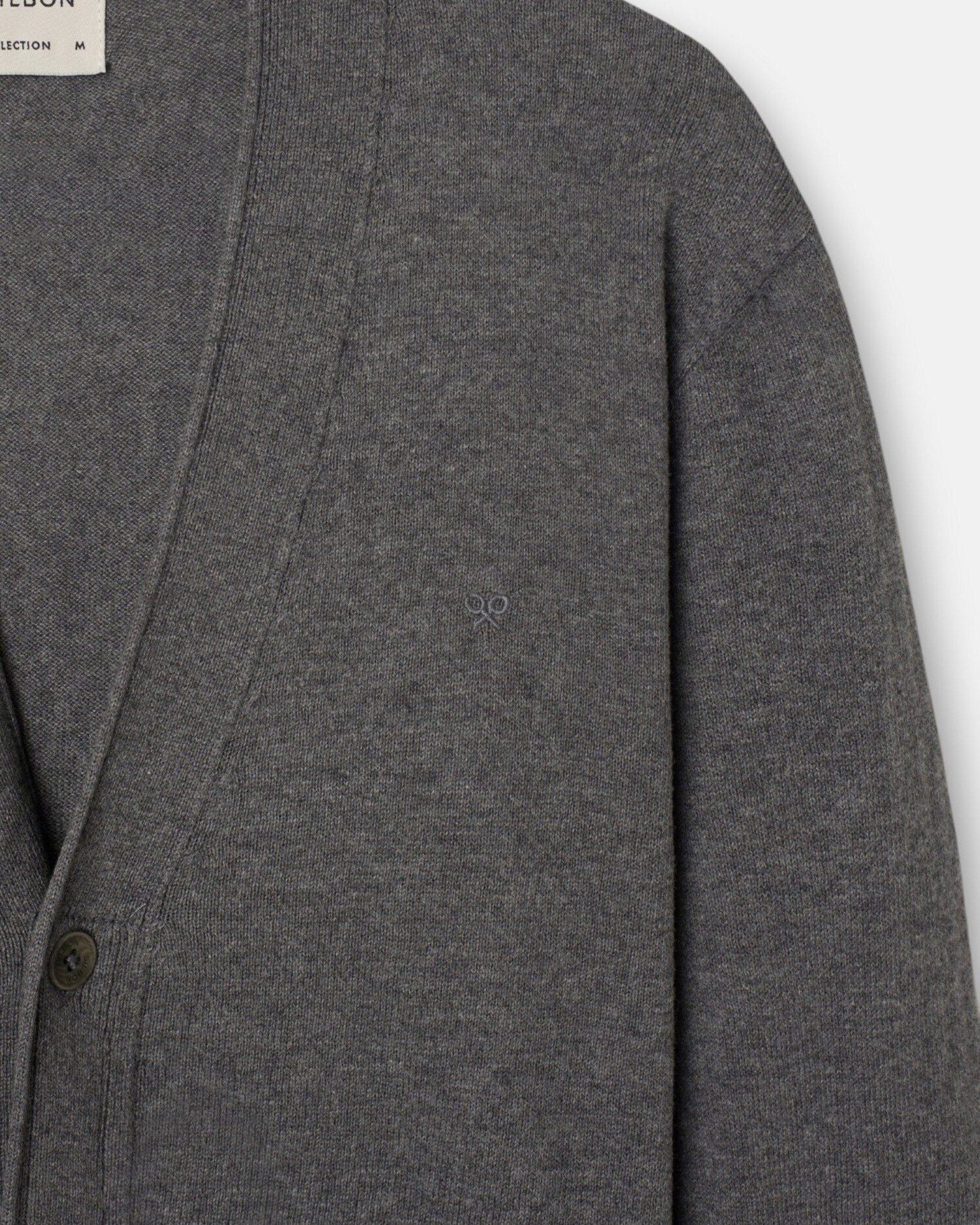 Cárdigan de hombre clásico - Silbon - Gris Gris-3
