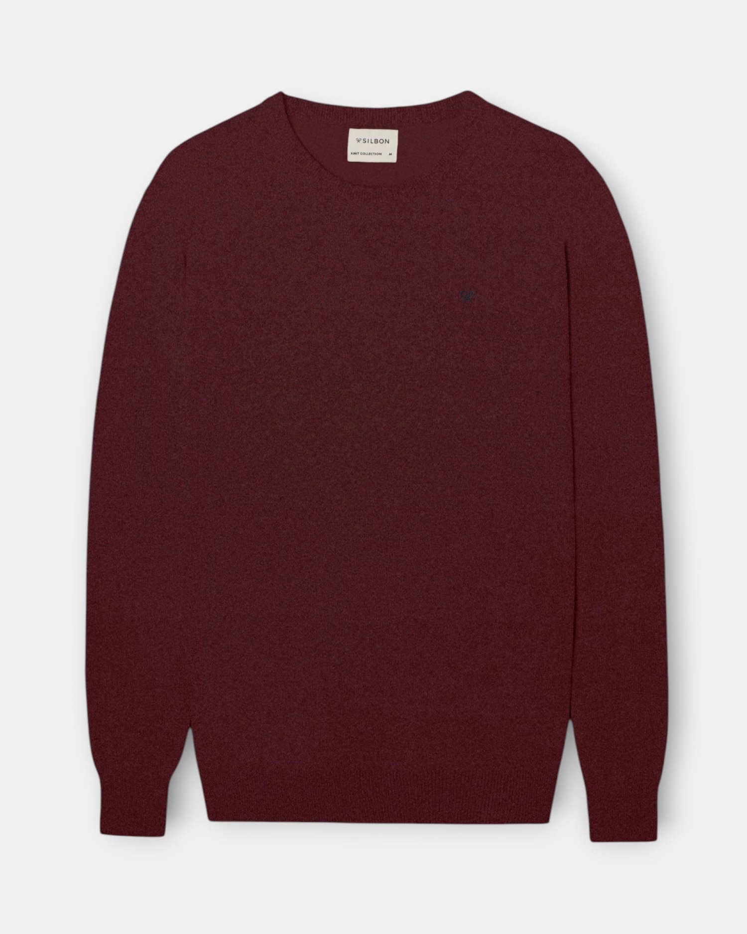Jersey de hombre cuello redondo - Silbon - Burdeos Burdeos-5