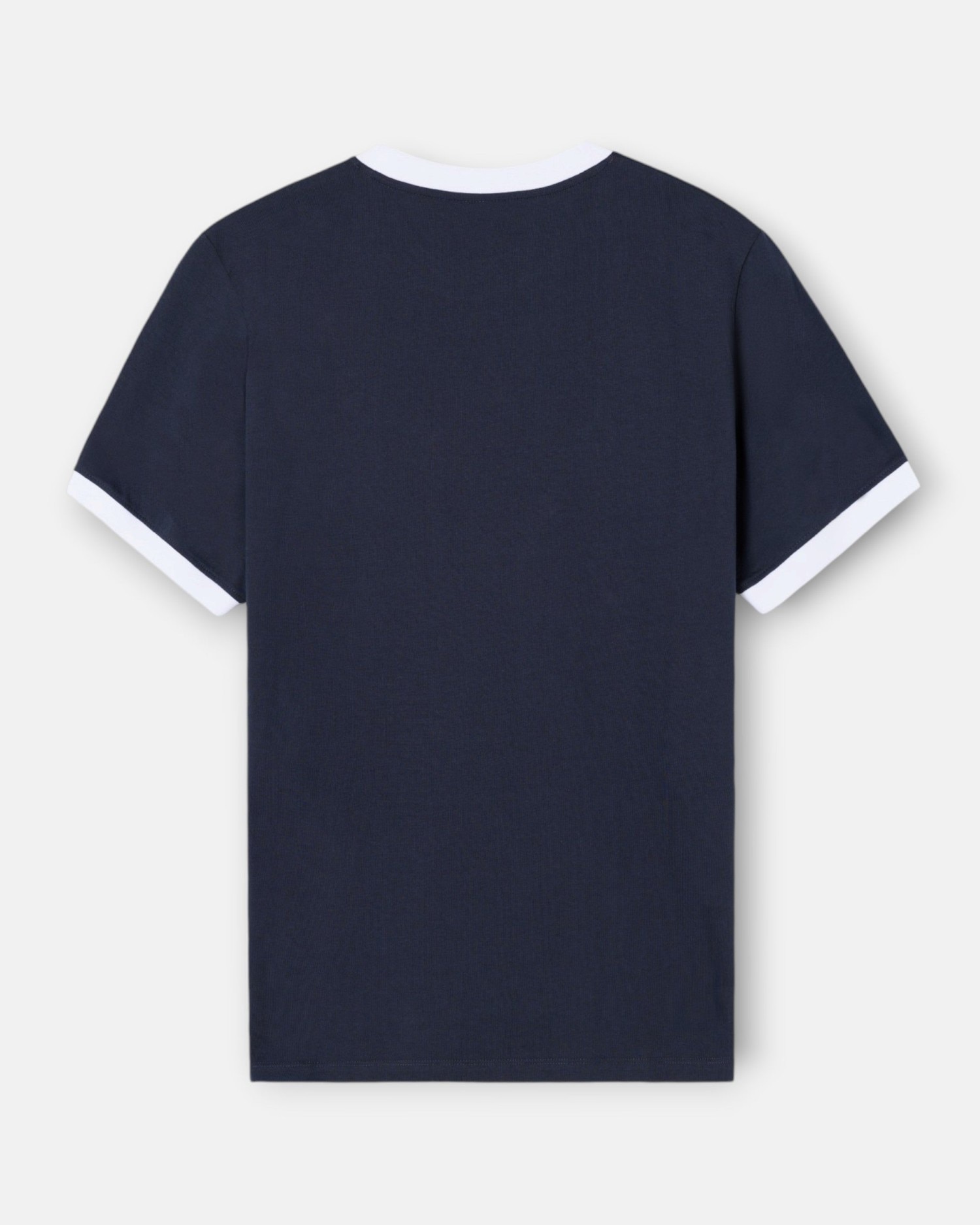 Imagen 3 de Camiseta de hombre ribs con contraste de rizo - Silbon - Azul marino Azul marino