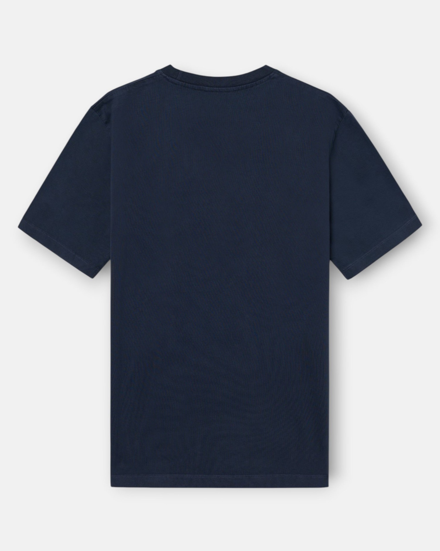 Imagen 3 de Camiseta de hombre garment dye con bolsillo - Silbon - Azul marino Azul marino