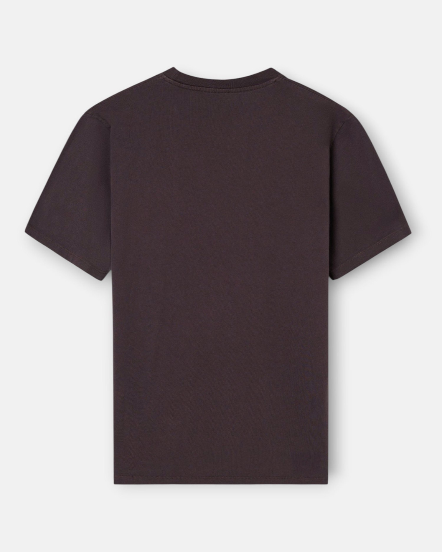 Imagen 3 de Camiseta de hombre garment dye con bolsillo - Silbon - Marrón Marrón