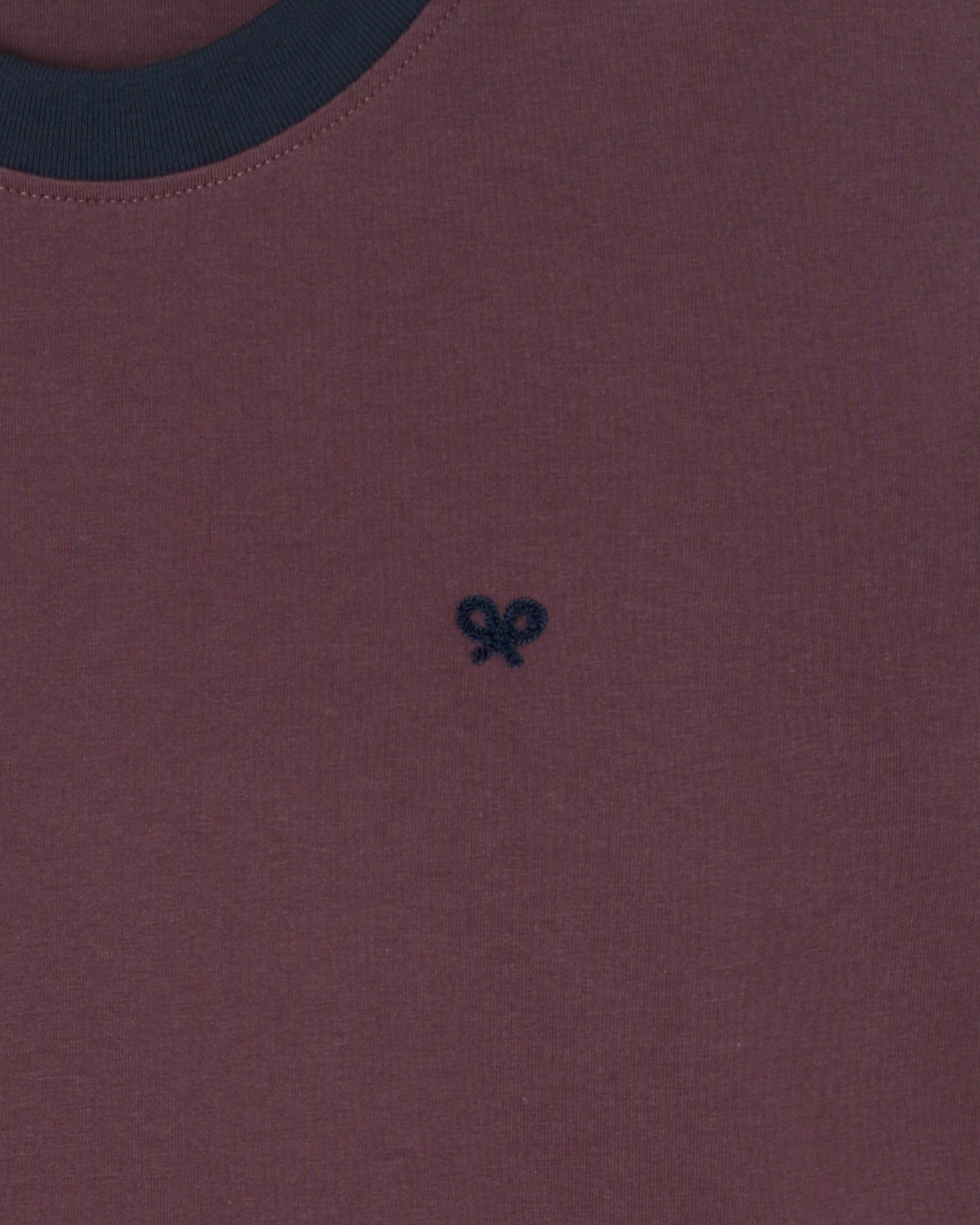 Imagen 3 de Camiseta de hombre ribs con contraste de rizo - Silbon - Burdeos Burdeos