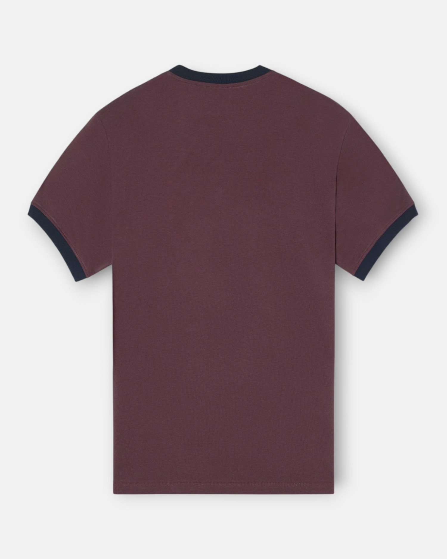 Imagen 2 de Camiseta de hombre ribs con contraste de rizo - Silbon - Burdeos Burdeos