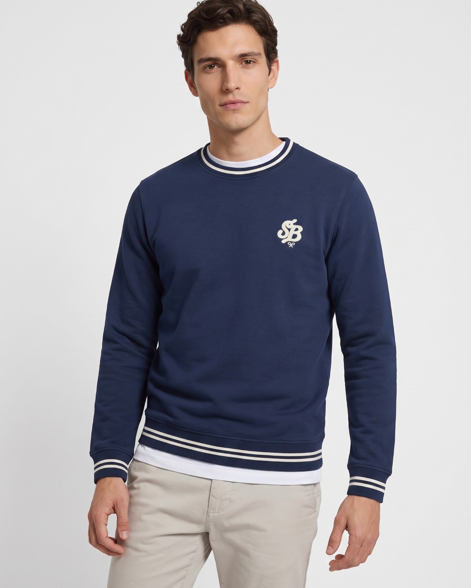 Imagen 0 de Sudadera de hombre sb de rizo Azul marino