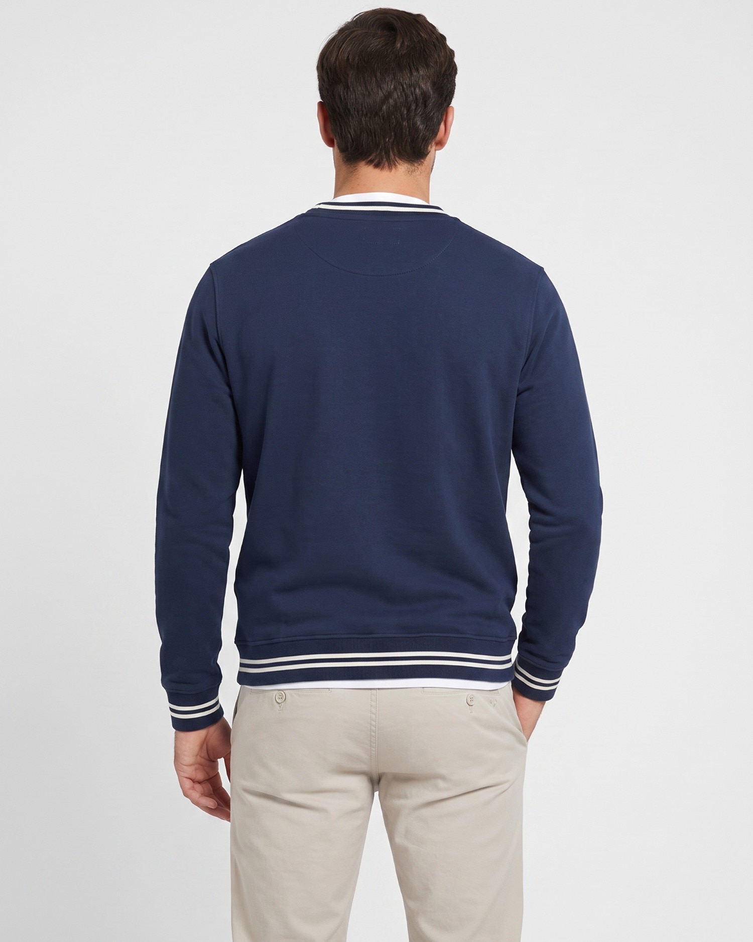 Sudadera de hombre sb de rizo - Silbon - Azul marino Azul marino-2