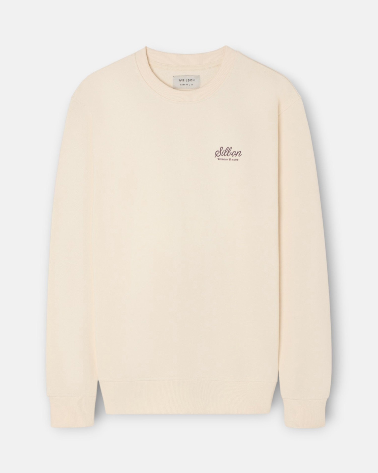 Sudadera de hombre varsity club - Silbon - Crema Crema-1