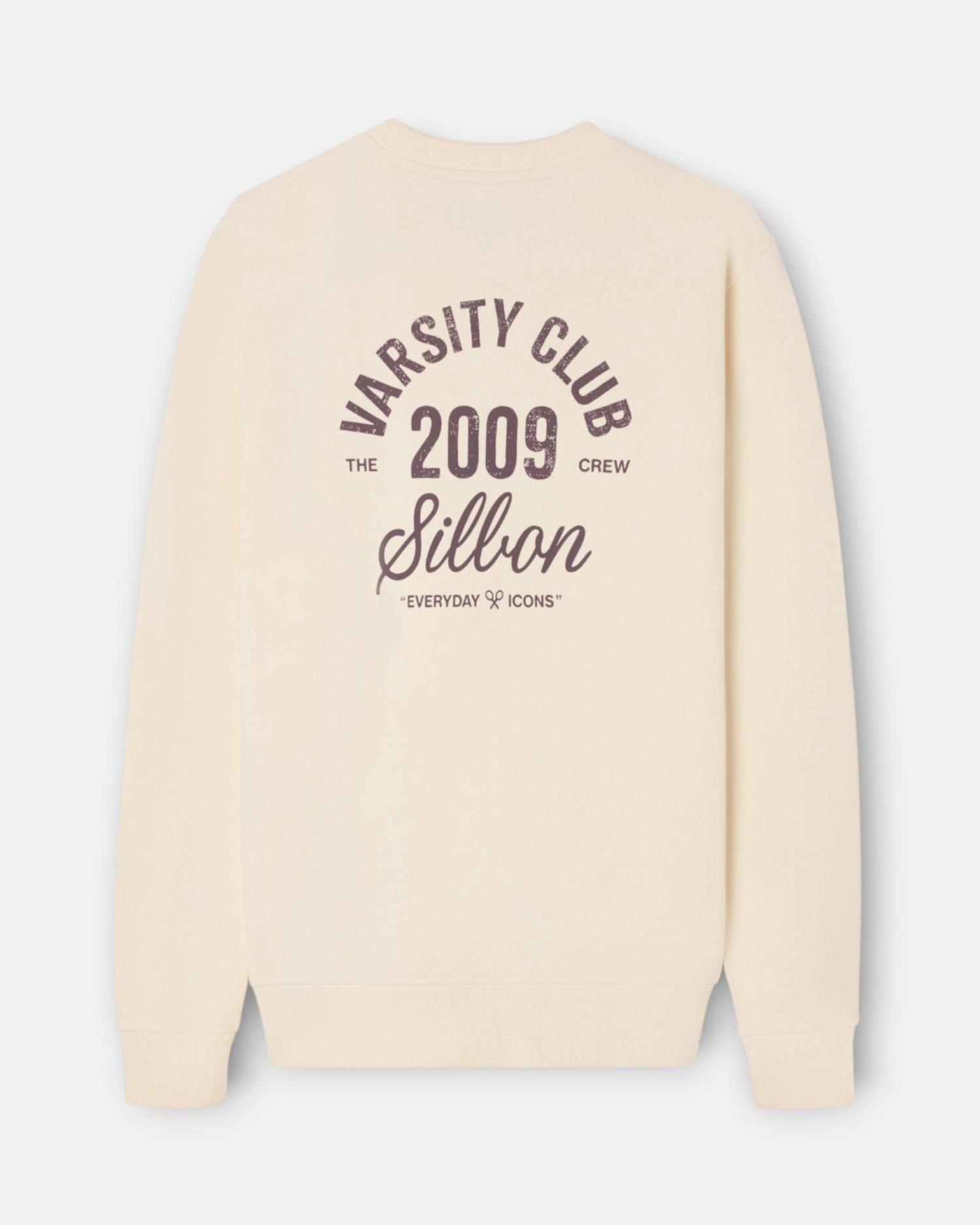 Sudadera de hombre varsity club - Silbon - Crema Crema-3