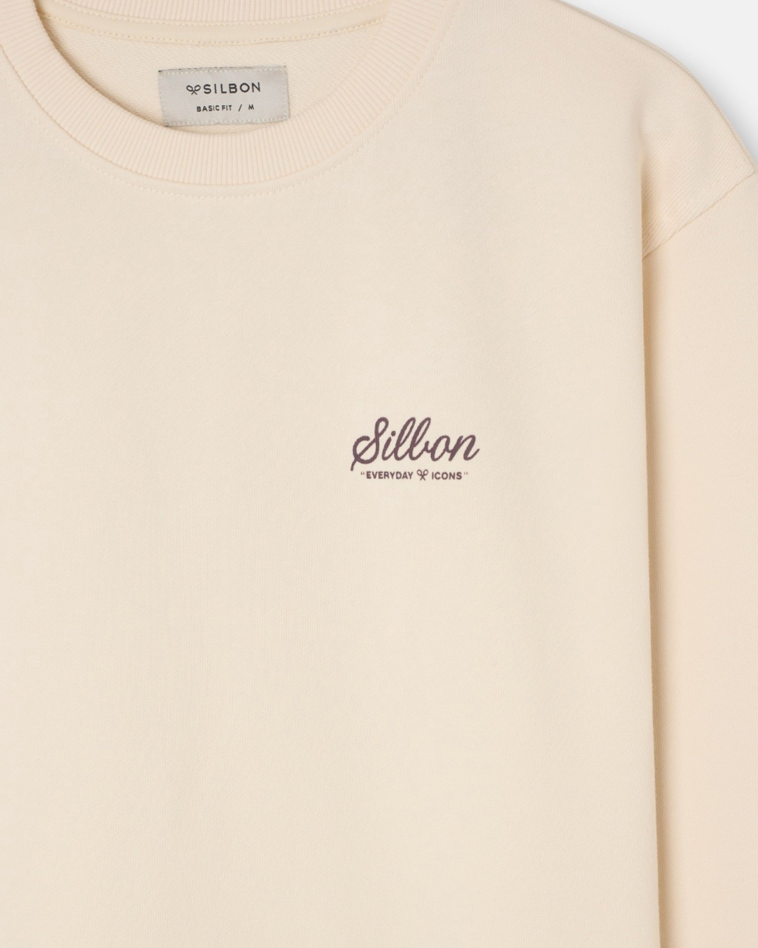 Sudadera de hombre varsity club - Silbon - Crema Crema-4
