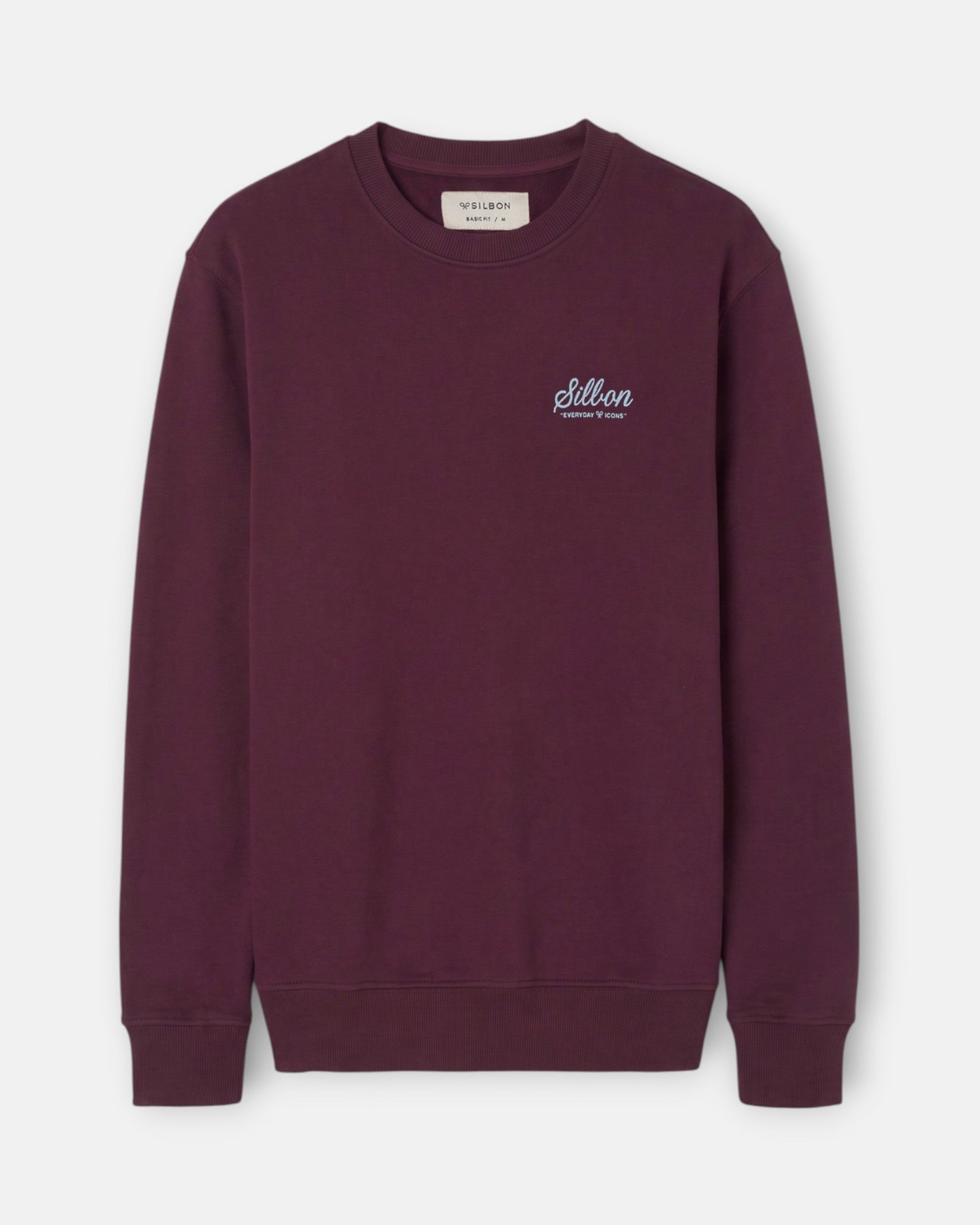 Sudadera de hombre varsity club - Silbon - Burdeos Burdeos-1