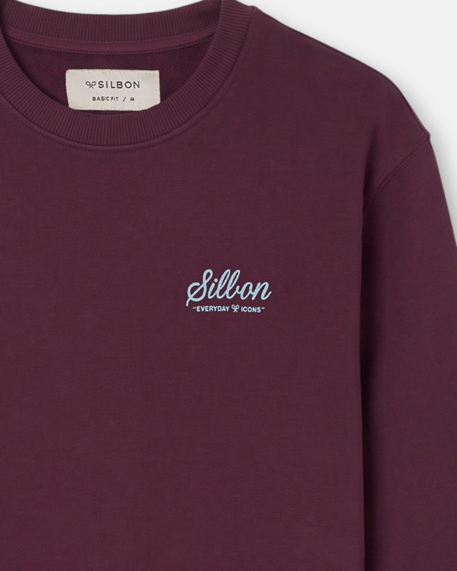 Sudadera de hombre varsity club - Silbon - Burdeos Burdeos-3
