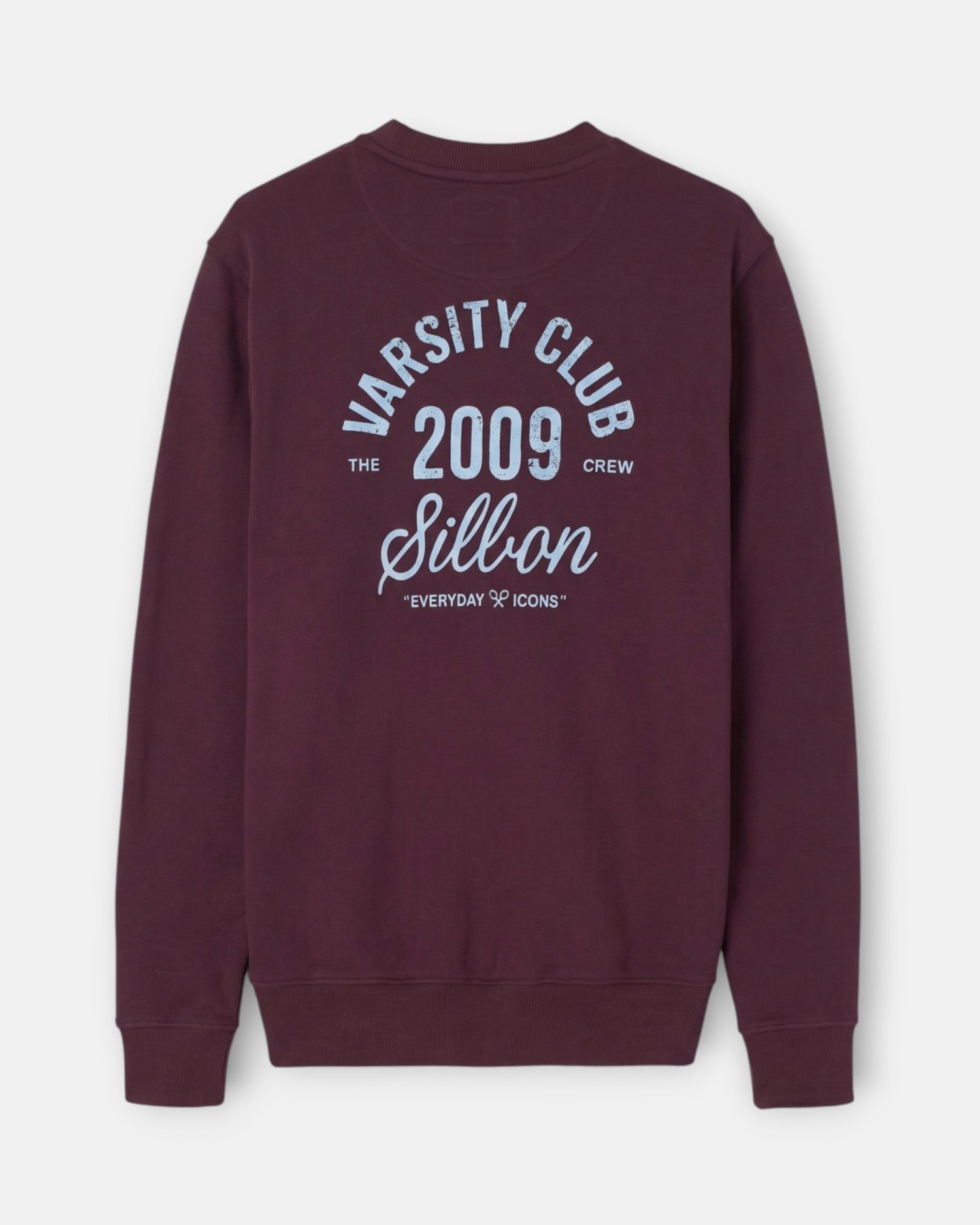 Sudadera de hombre varsity club - Silbon - Burdeos Burdeos-2