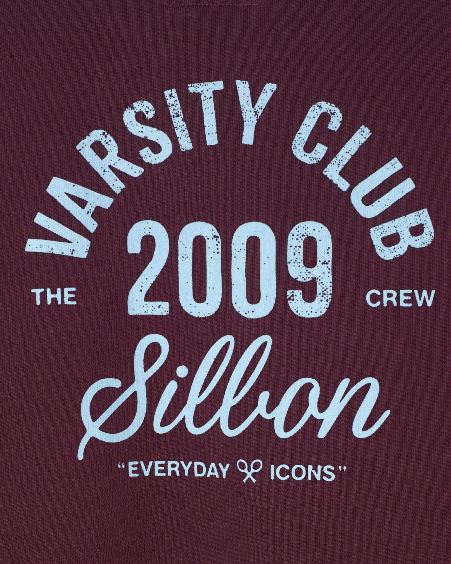 Sudadera de hombre varsity club - Silbon - Burdeos Burdeos-4