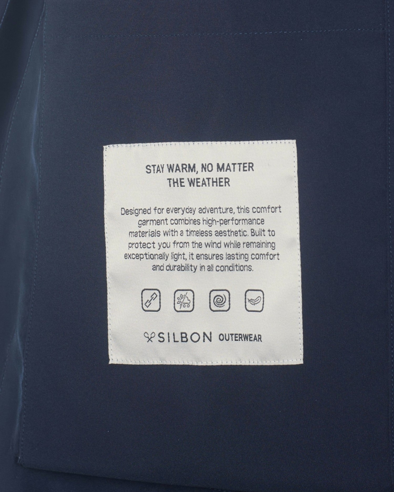 Imagen 5 de Chubasquero de hombre técnico - Silbon - Azul marino Azul marino
