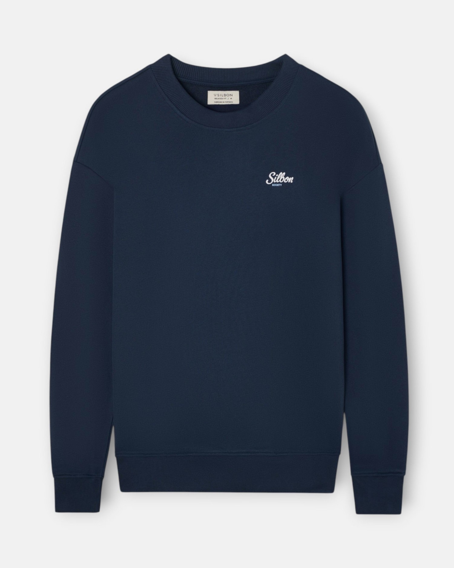Sudadera de hombre relaxed fit silbon society - Azul Azul-1