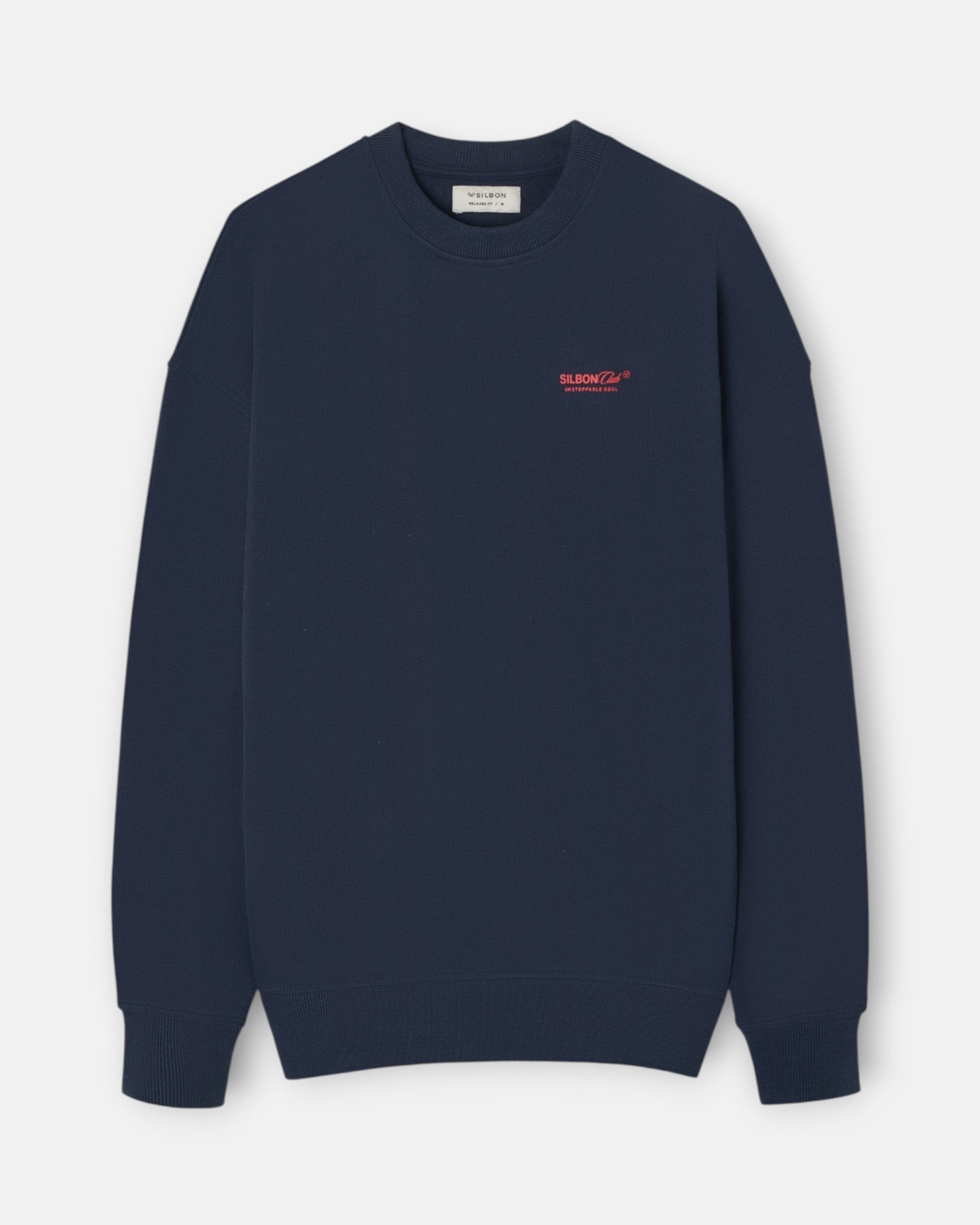 Sudadera de hombre relaxed fit silbon club - Azul marino Azul marino-1