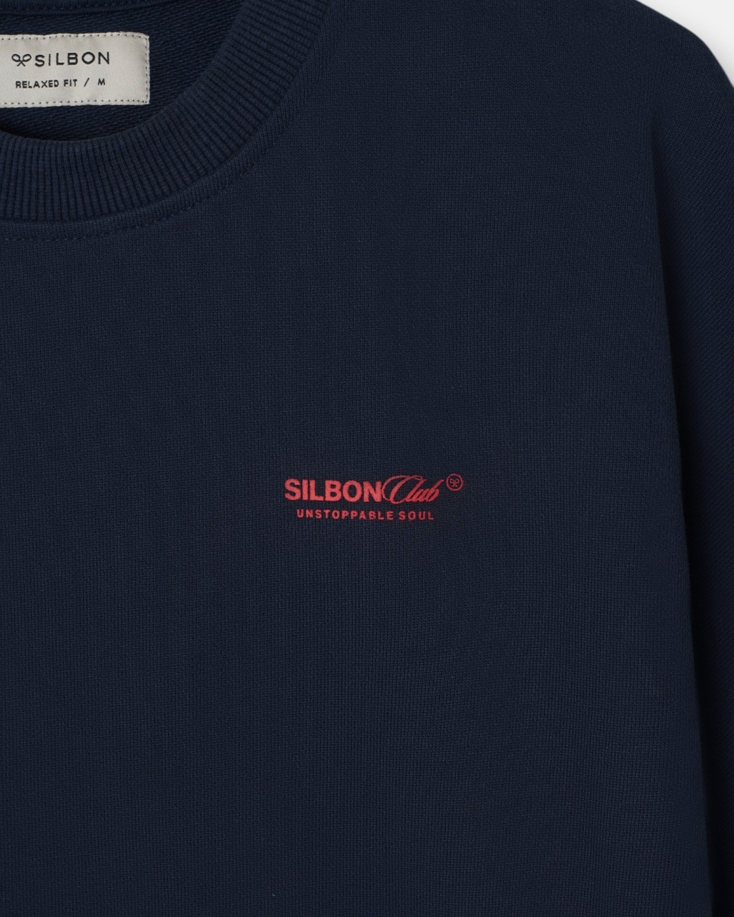 Sudadera de hombre relaxed fit silbon club - Azul marino Azul marino-3