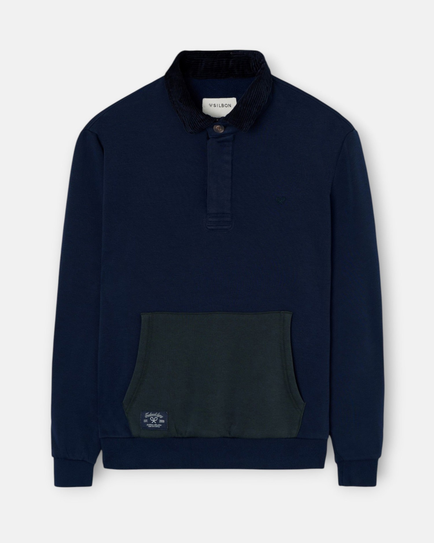 Imagen 1 de Forro polar de hombre canguro - Silbon - Azul marino Azul marino