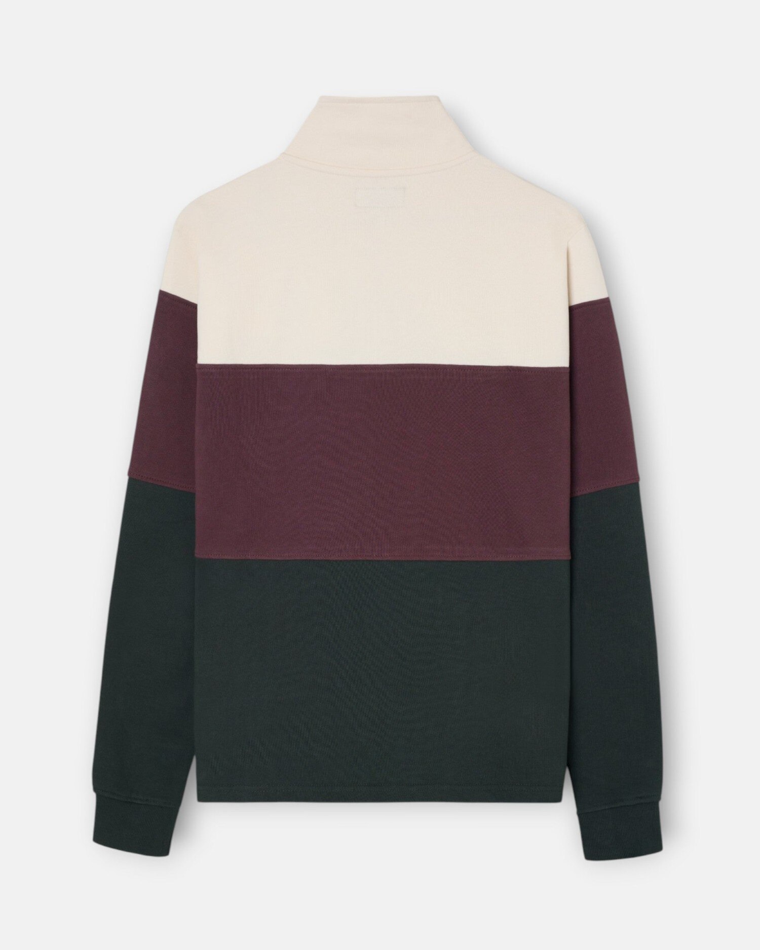 Sudadera de hombre de media cremallera con bloques - Silbon - Verde Verde-4