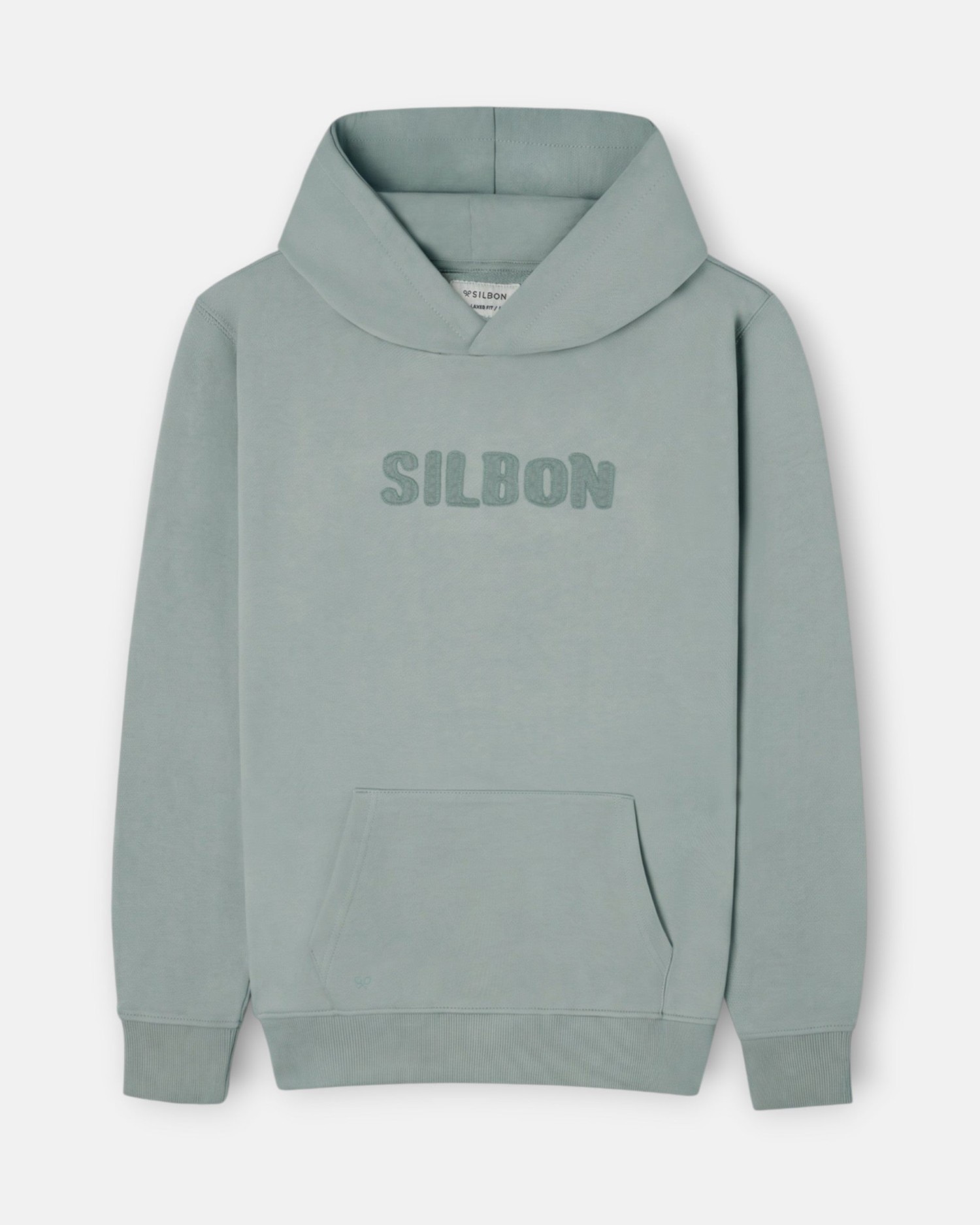 Imagen 0 de Sudadera de hombre con capucha y parche tonal Verde claro